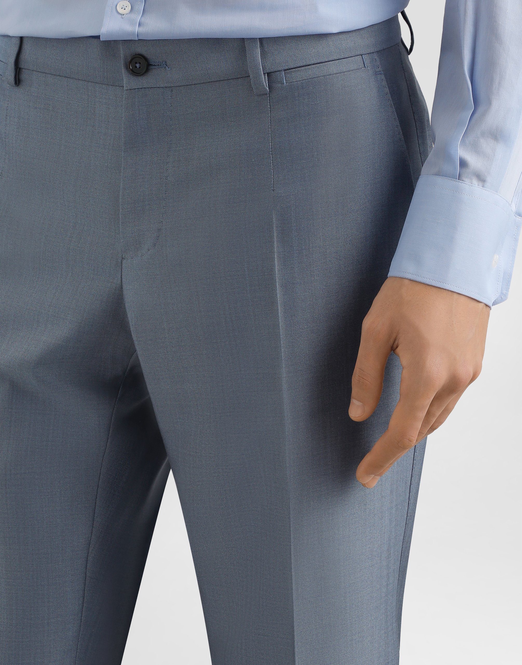 Single-breasted wool and silk  suit