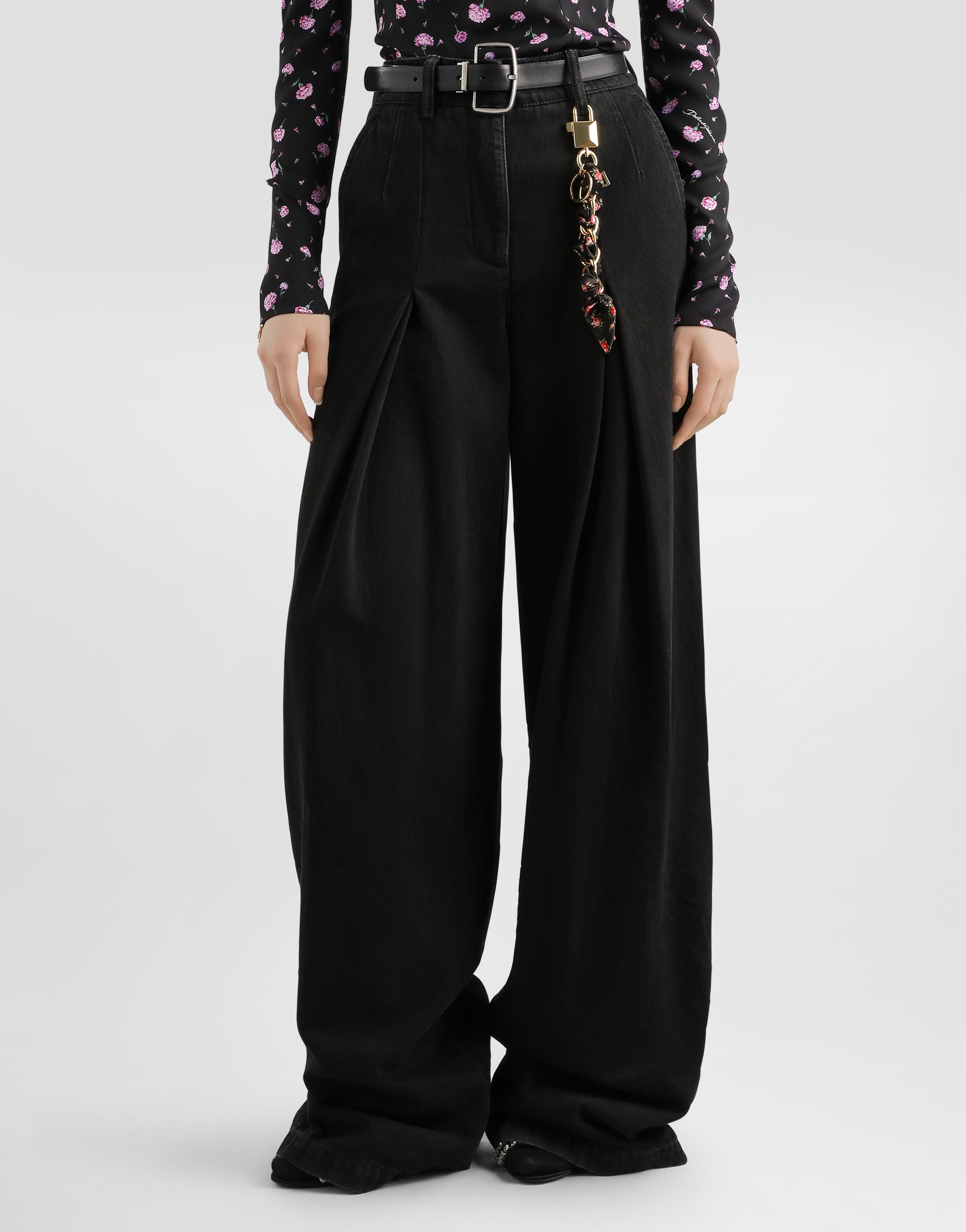 Dolce & Gabbana 5-pocket Denim Trousers In Multi