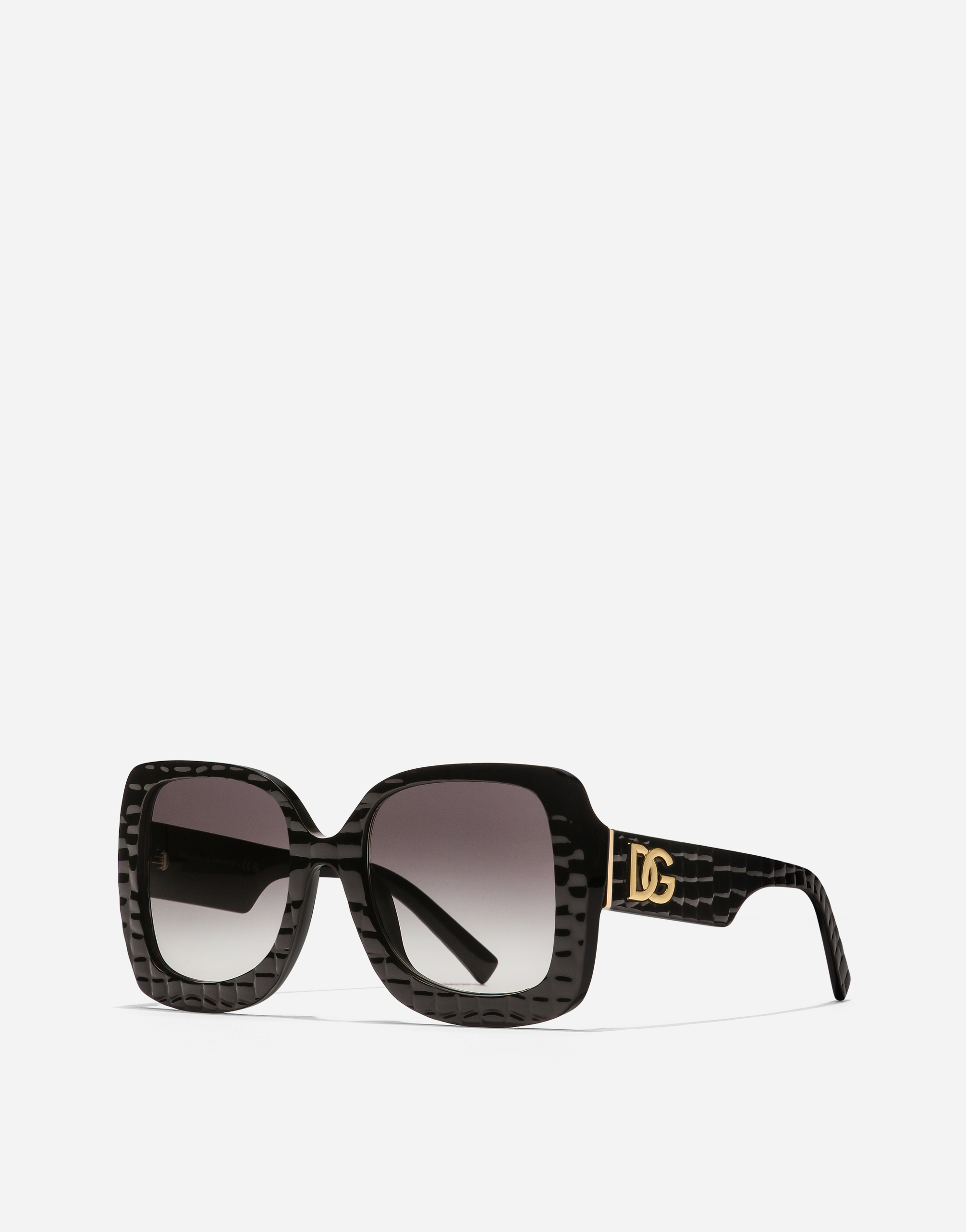 Dolce & Gabbana Dg Crossed Sunglasses In Black