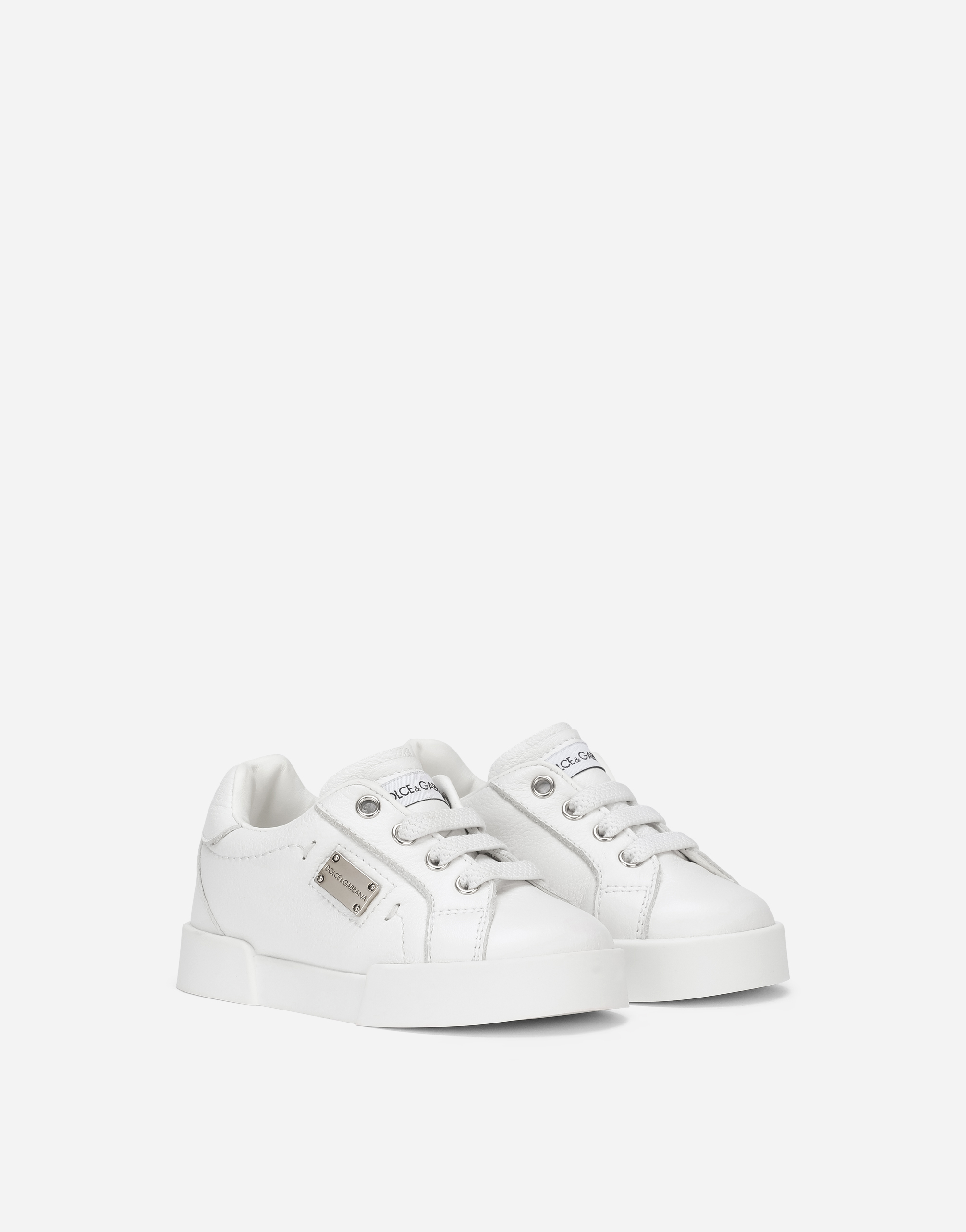 DOLCE & GABBANA CALFSKIN PORTOFINO LIGHT SNEAKERS