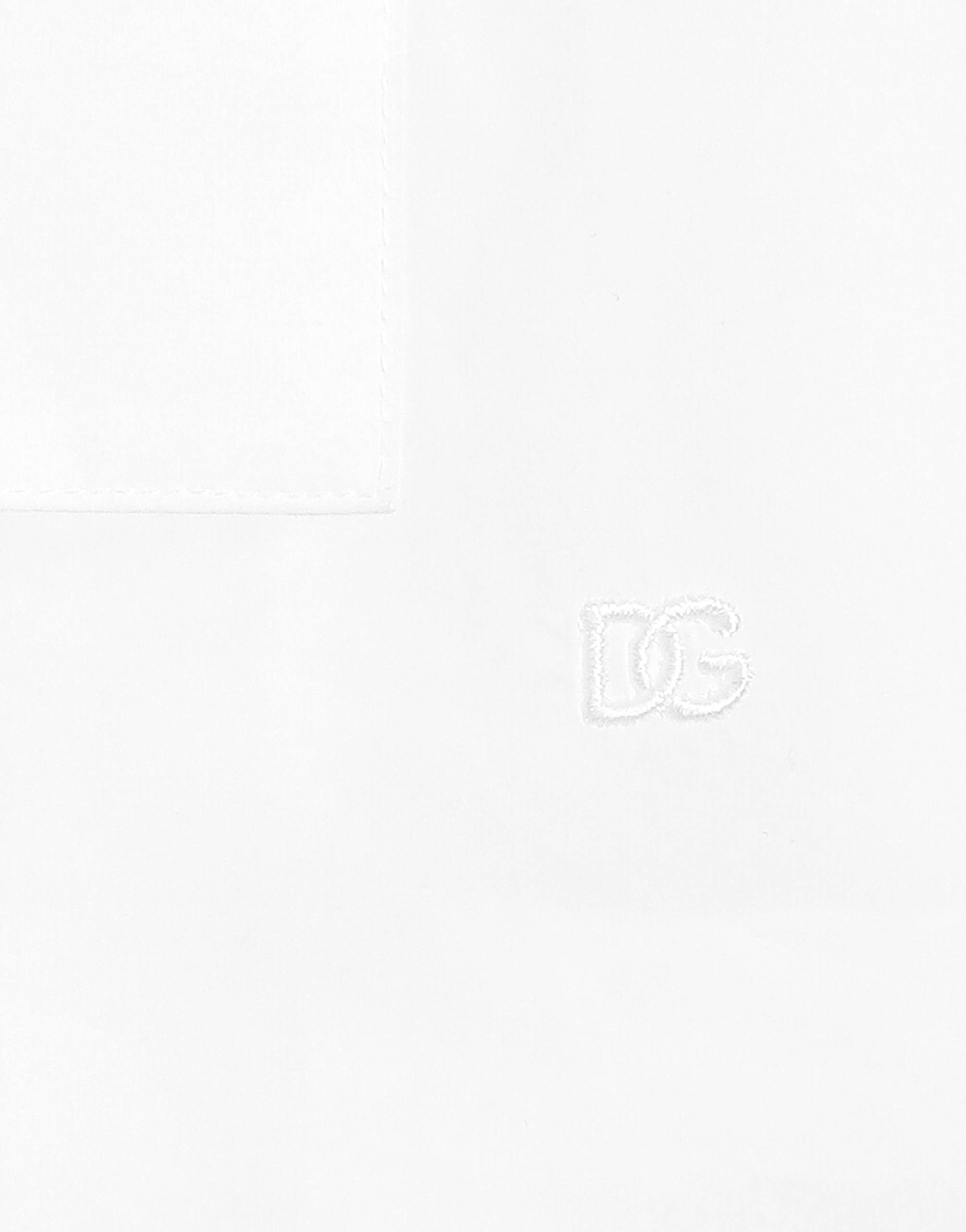 Poplin shirt with DG embroidery