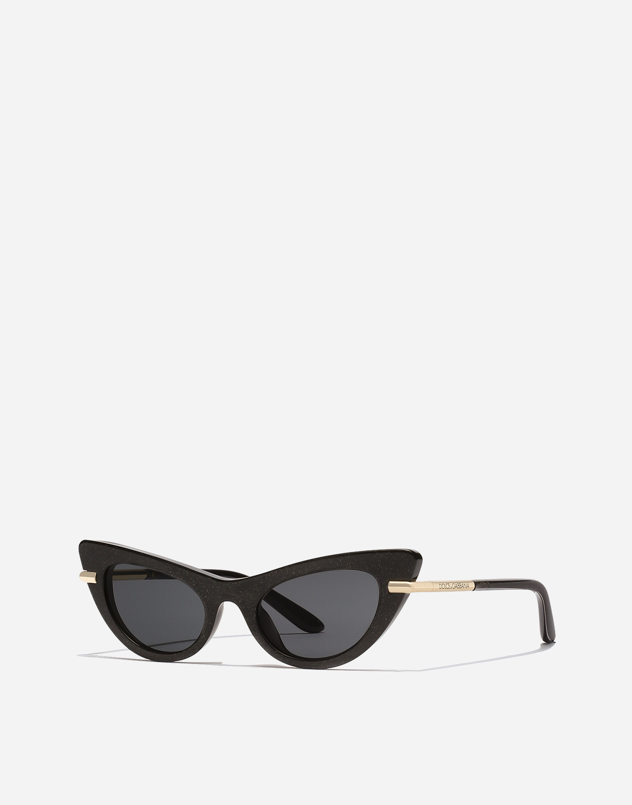 Dolce & Gabbana Mini Me Sunglasses In Black Glitter