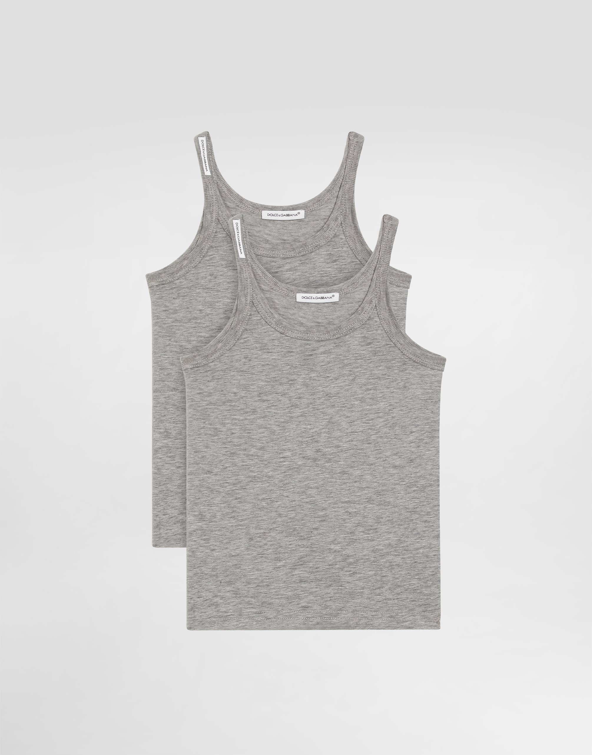 Short-sleeved jersey vest two-pack