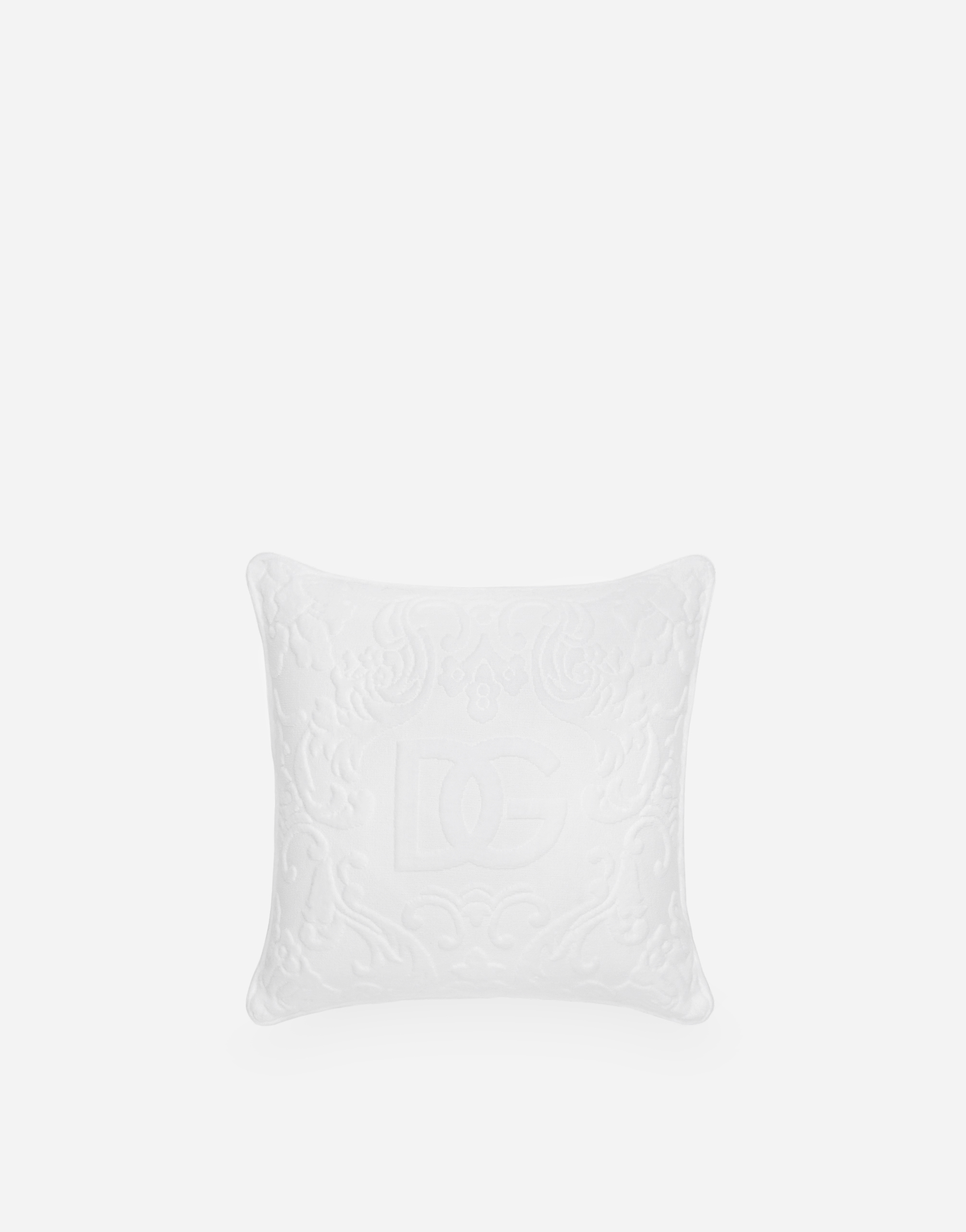 Dolce & Gabbana Cotton Terry Outdoor Cushion In Multicolor