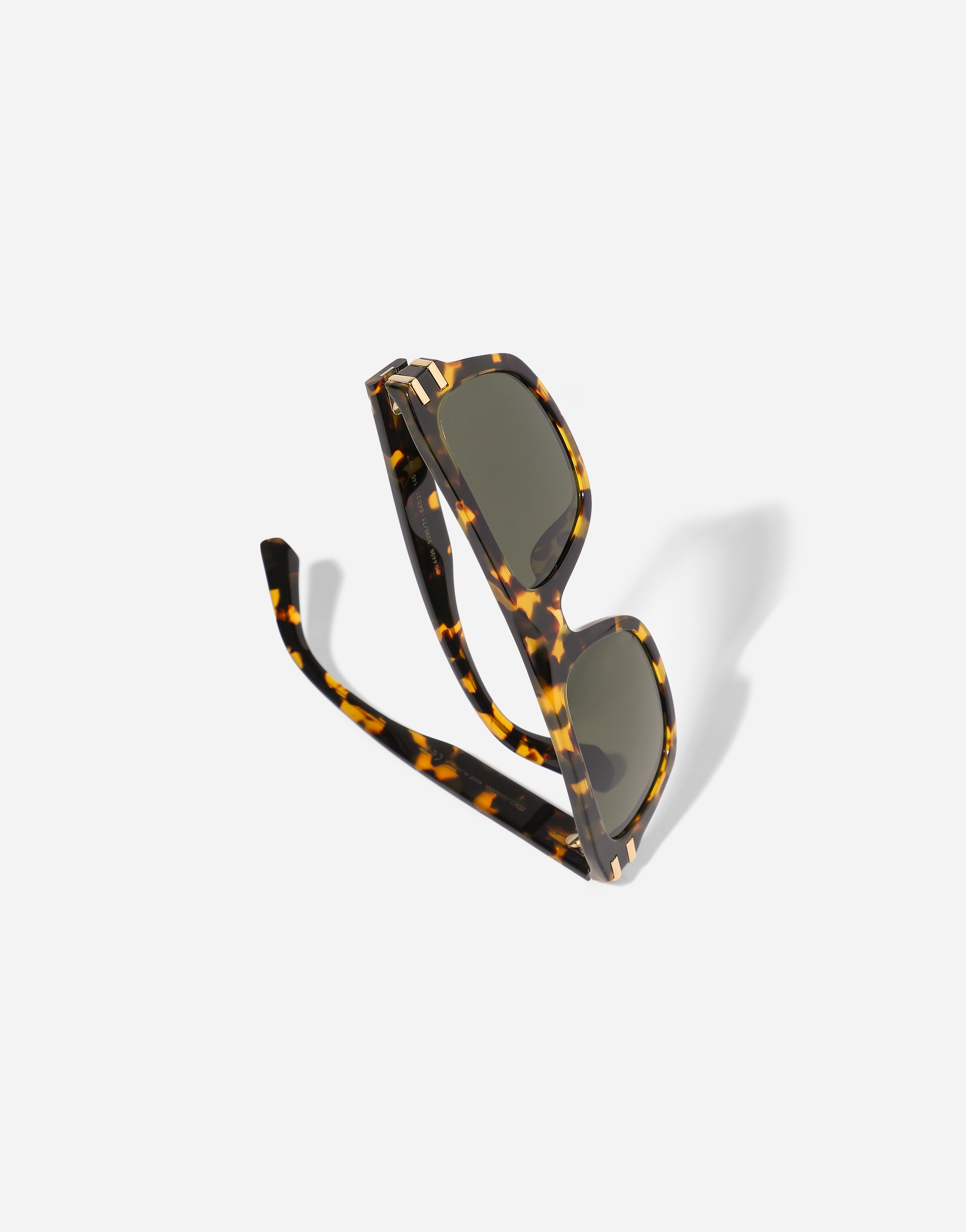 Dolce & Gabbana Tortoiseshell-accented Sunglasses In Yellow Havana