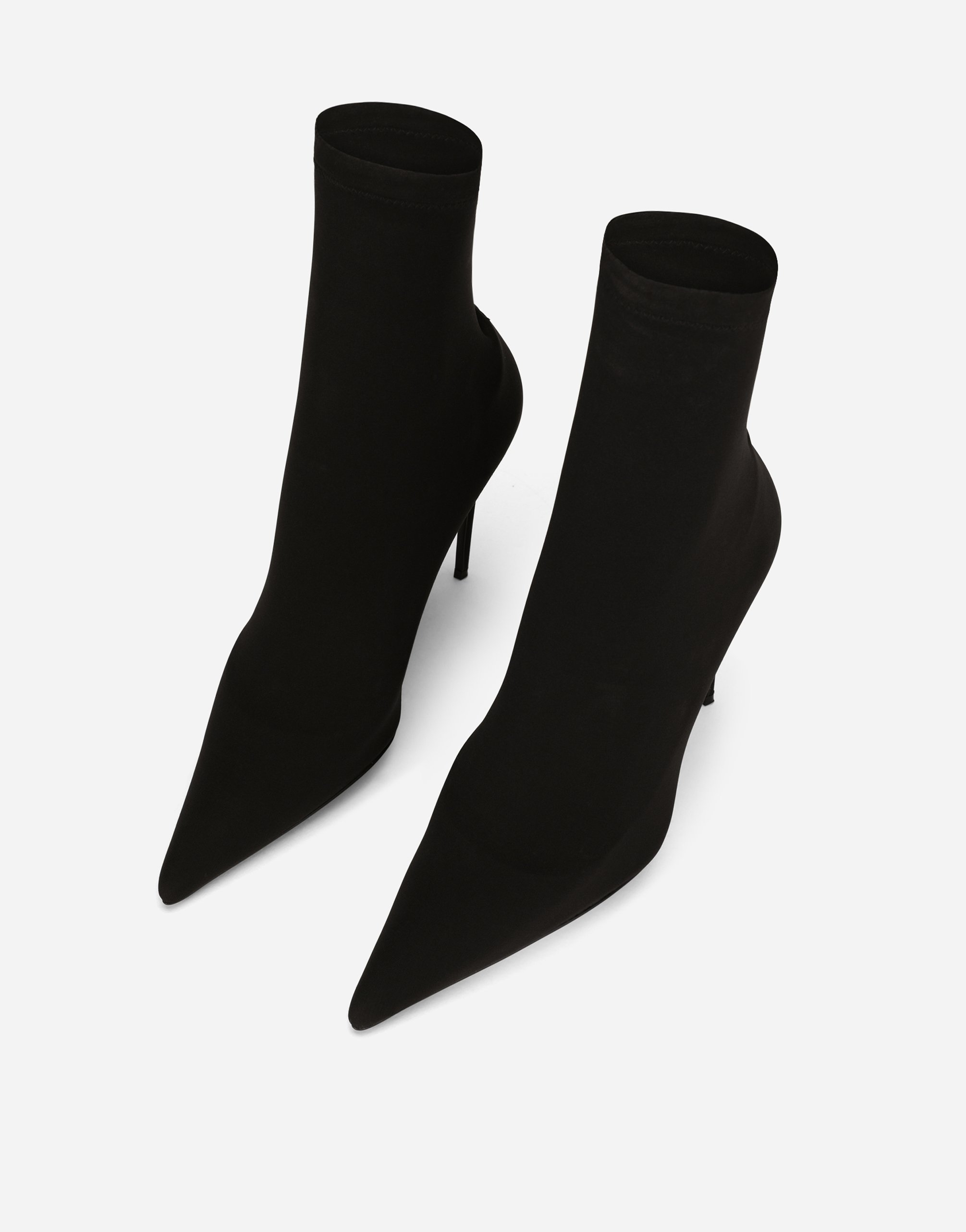 Dolce & Gabbana Sock-boots Mit Spitzer Kappe In Black