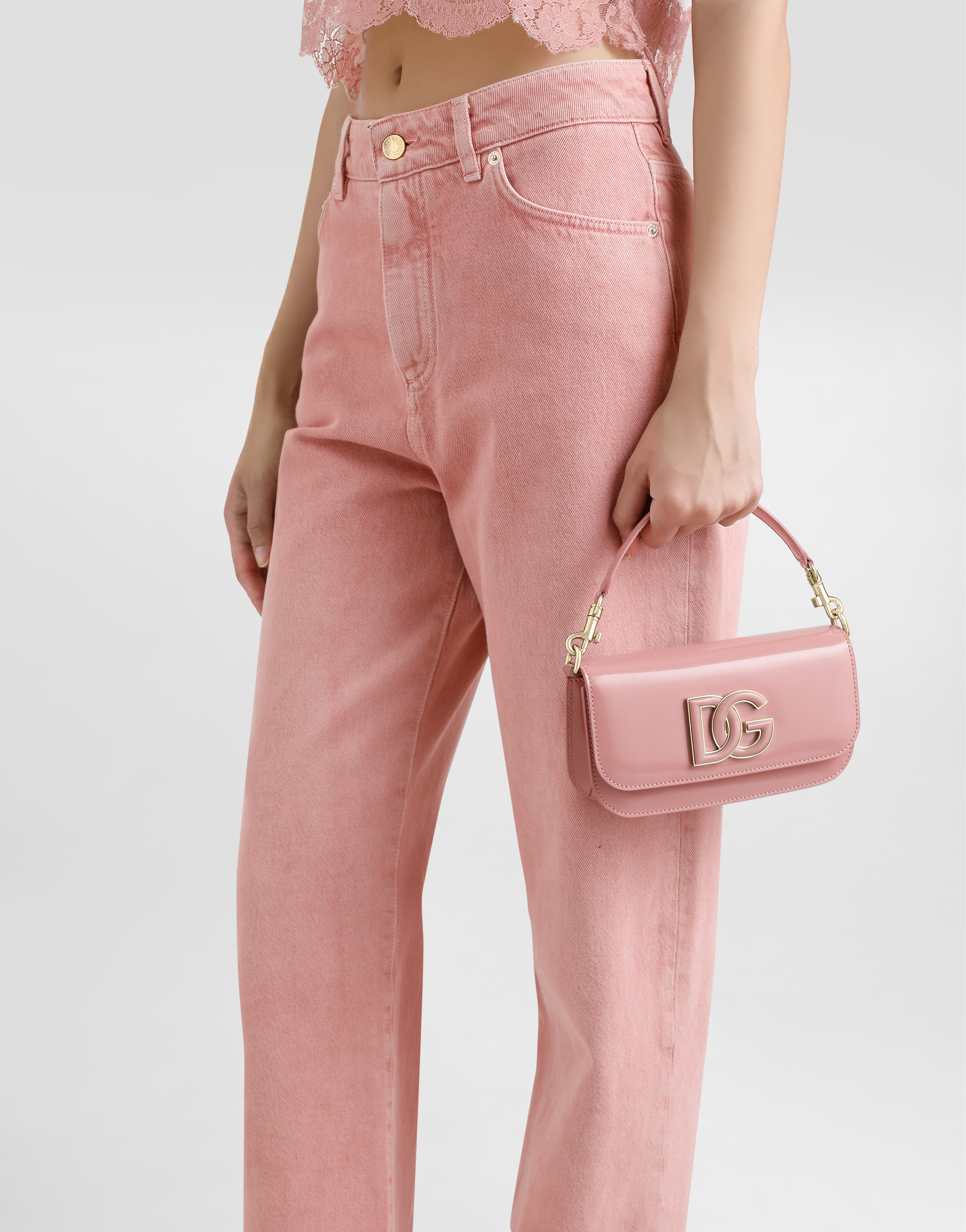 Dolce & Gabbana 3.5 Crossbody Bag In Pink