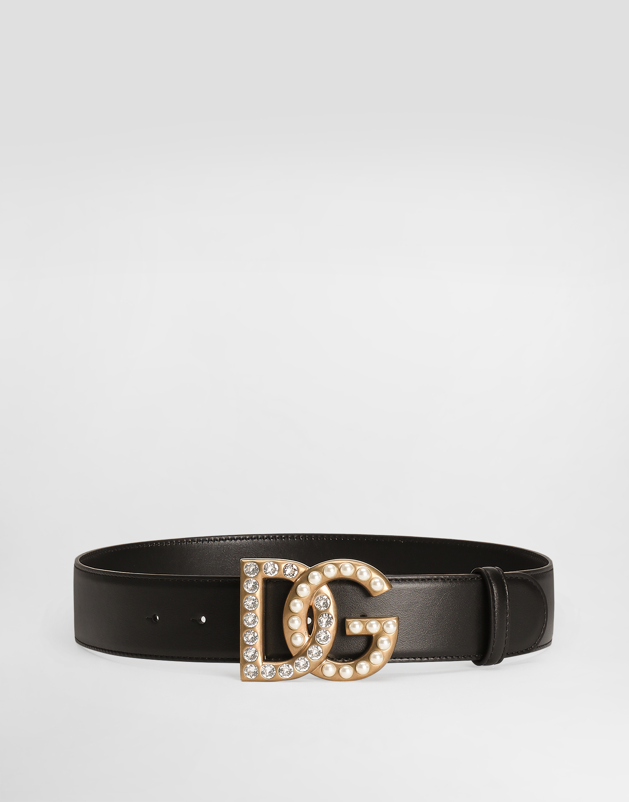 Dolce & Gabbana Gürtel Aus Kalbsleder Mit Dg-schmucklogo - Woman Belts Multi-colored Leather