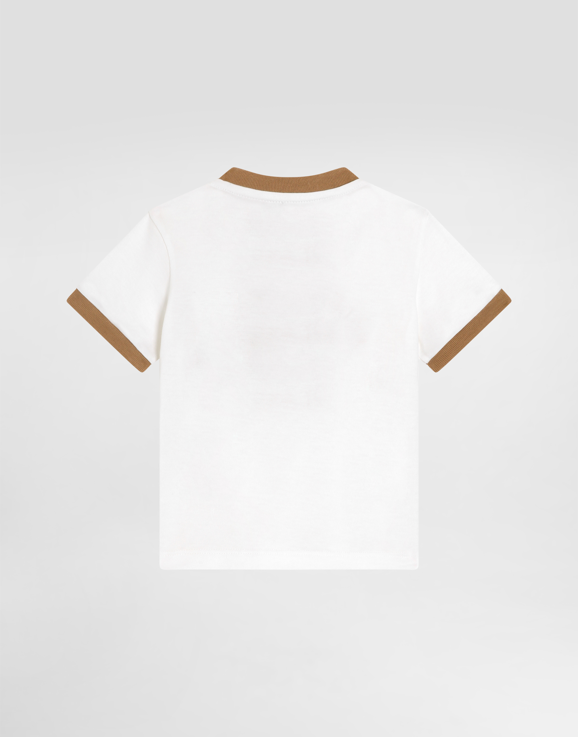  Dolce & Gabbana Jersey T-shirt With Print And Embroidery - Hombre Partes De Arriba Blanco 3/6 Months 