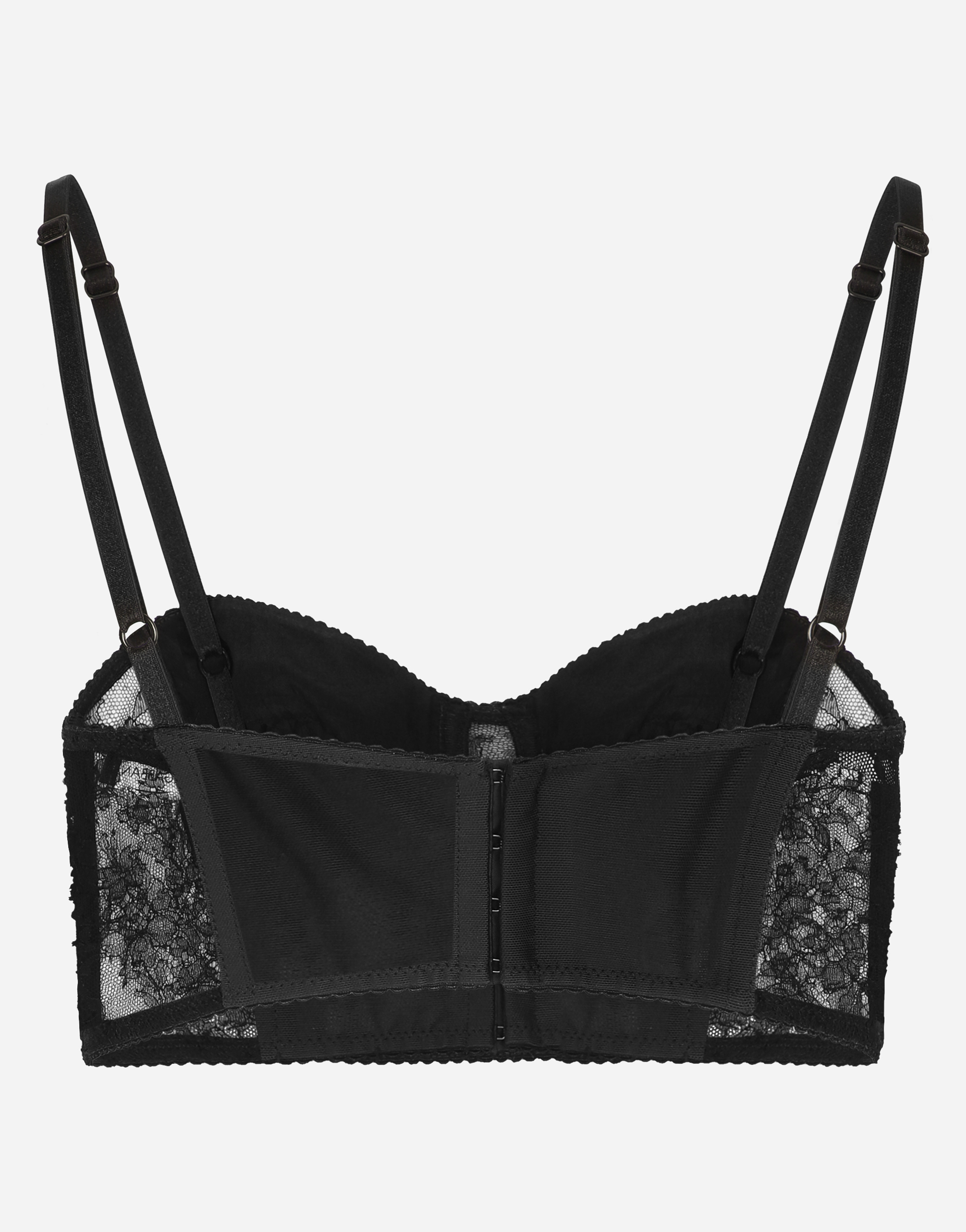DOLCE & GABBANA LACE BALCONETTE CORSET WITH STRAPS