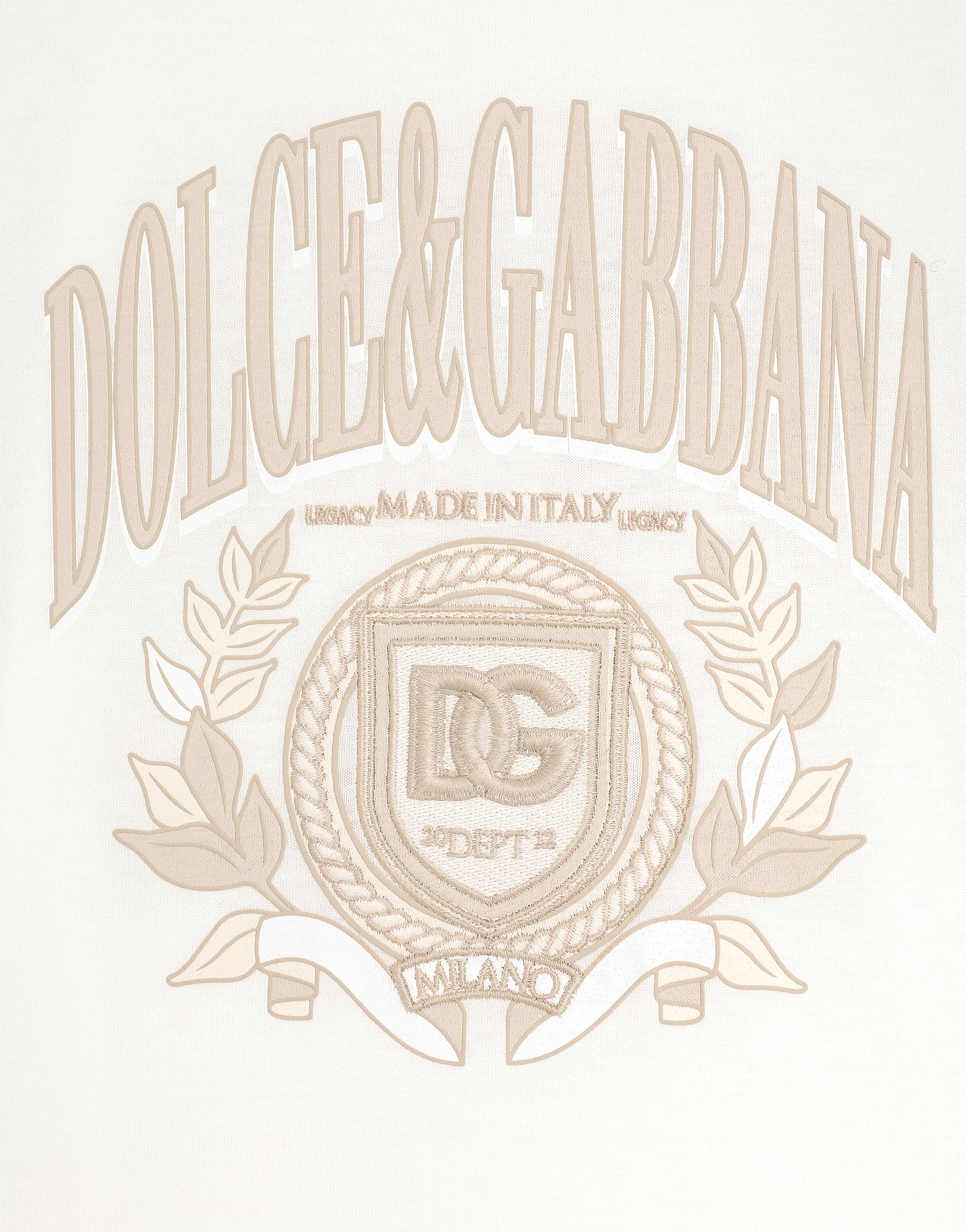 Dolce & Gabbana Jersey T-shirt With Dolce&gabbana Logo In White