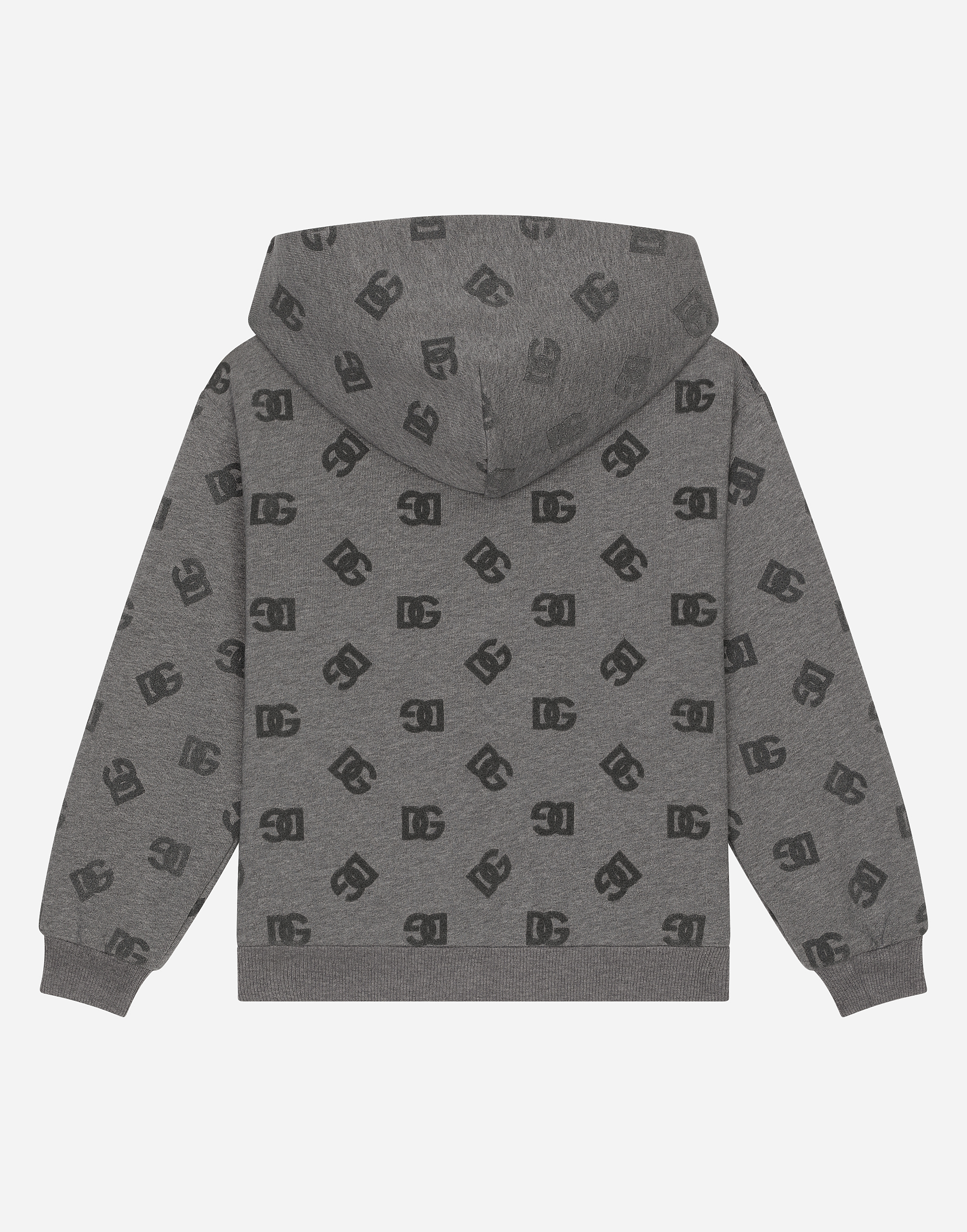 Jersey hoodie with DG logo print