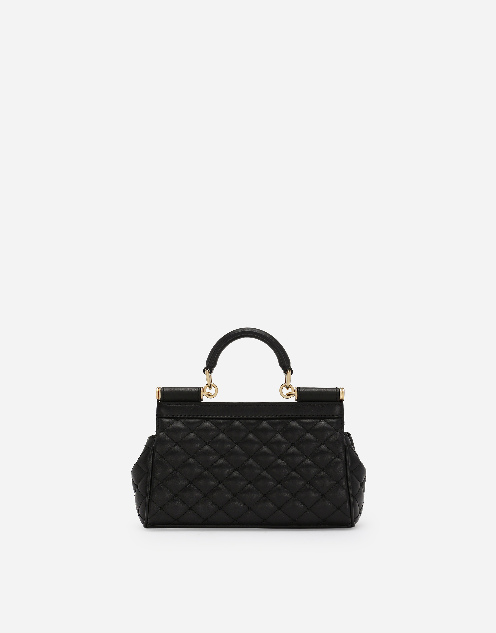 Dolce & Gabbana Small Sicily Handbag In Black