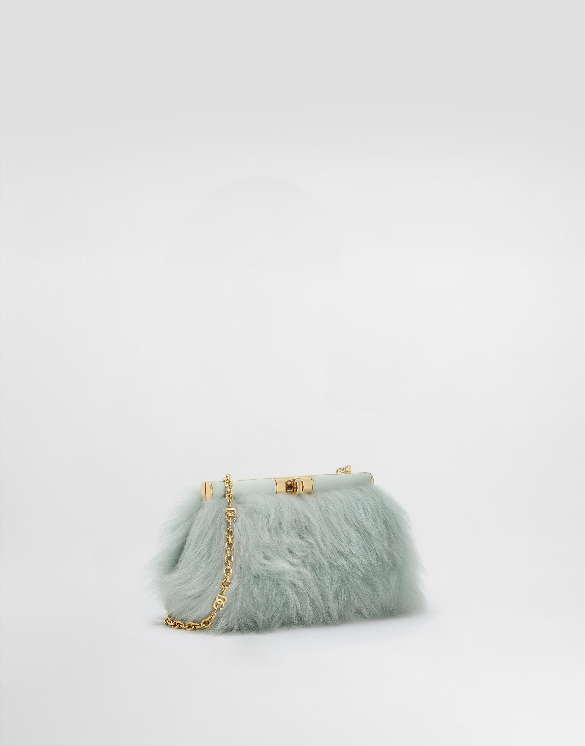  Dolce & Gabbana Marlene Shoulder Bag In Shearling And Calfskin - Woman Clutches And Mini Bags Multicolor Onesize 