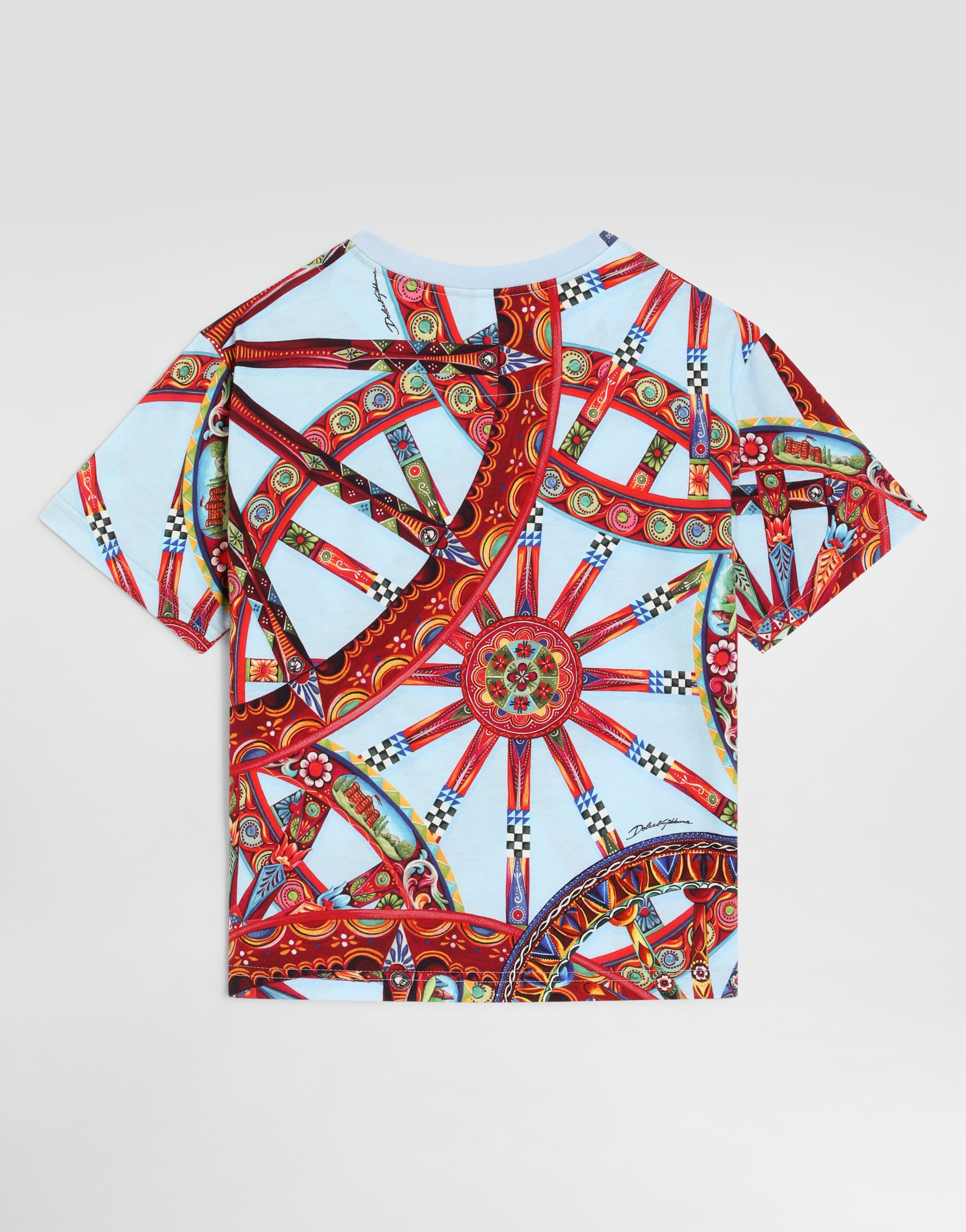  Dolce & Gabbana T-shirt En Jersey à Imprimé Carretto - Homme T-shirts Et Sweat-shirts Multicolor 5 Years 