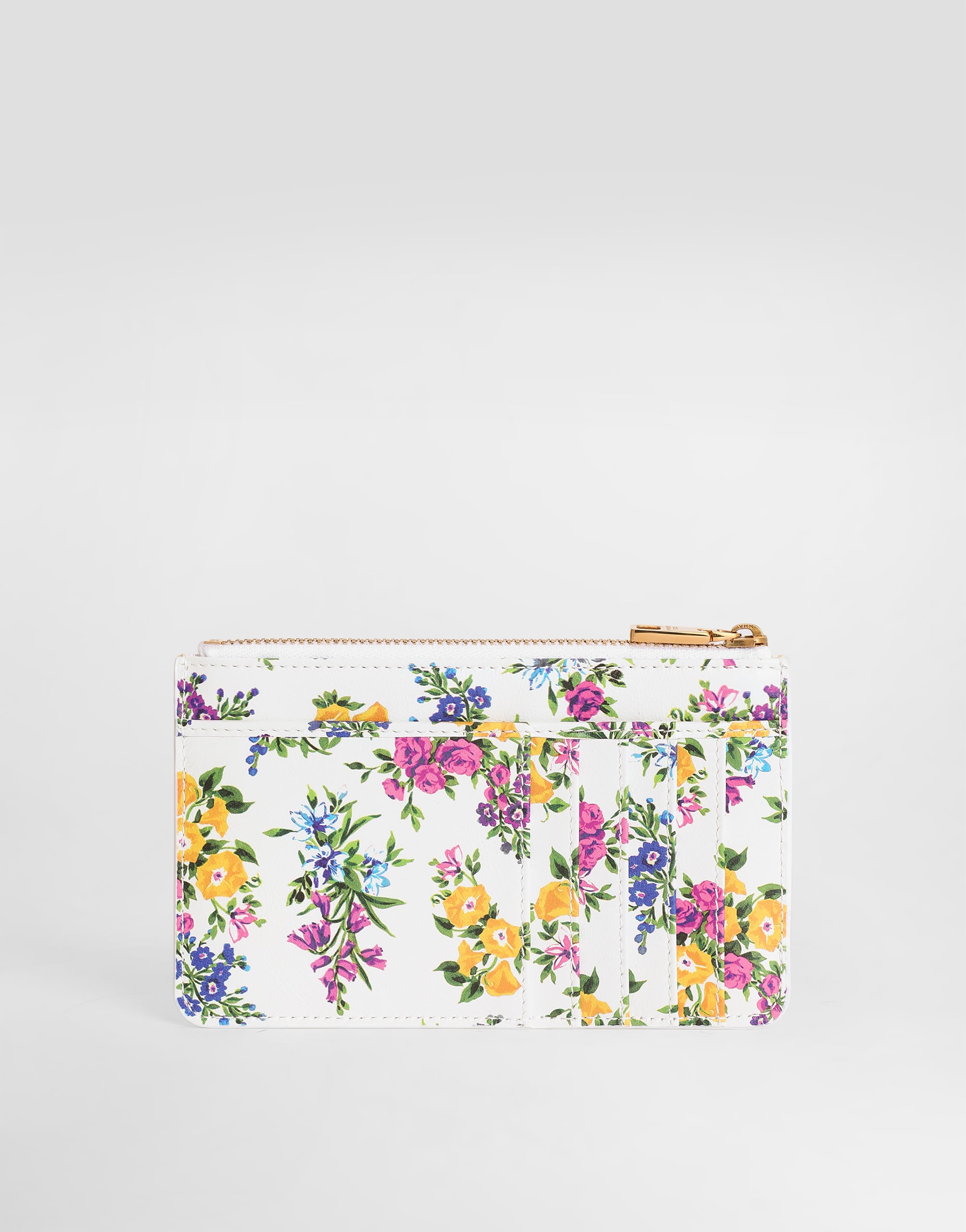  Dolce & Gabbana Dolce & Gabbana Printed Calfskin Card Holder - Woman Wallets And Small Leather Goods Multicolor Onesize 