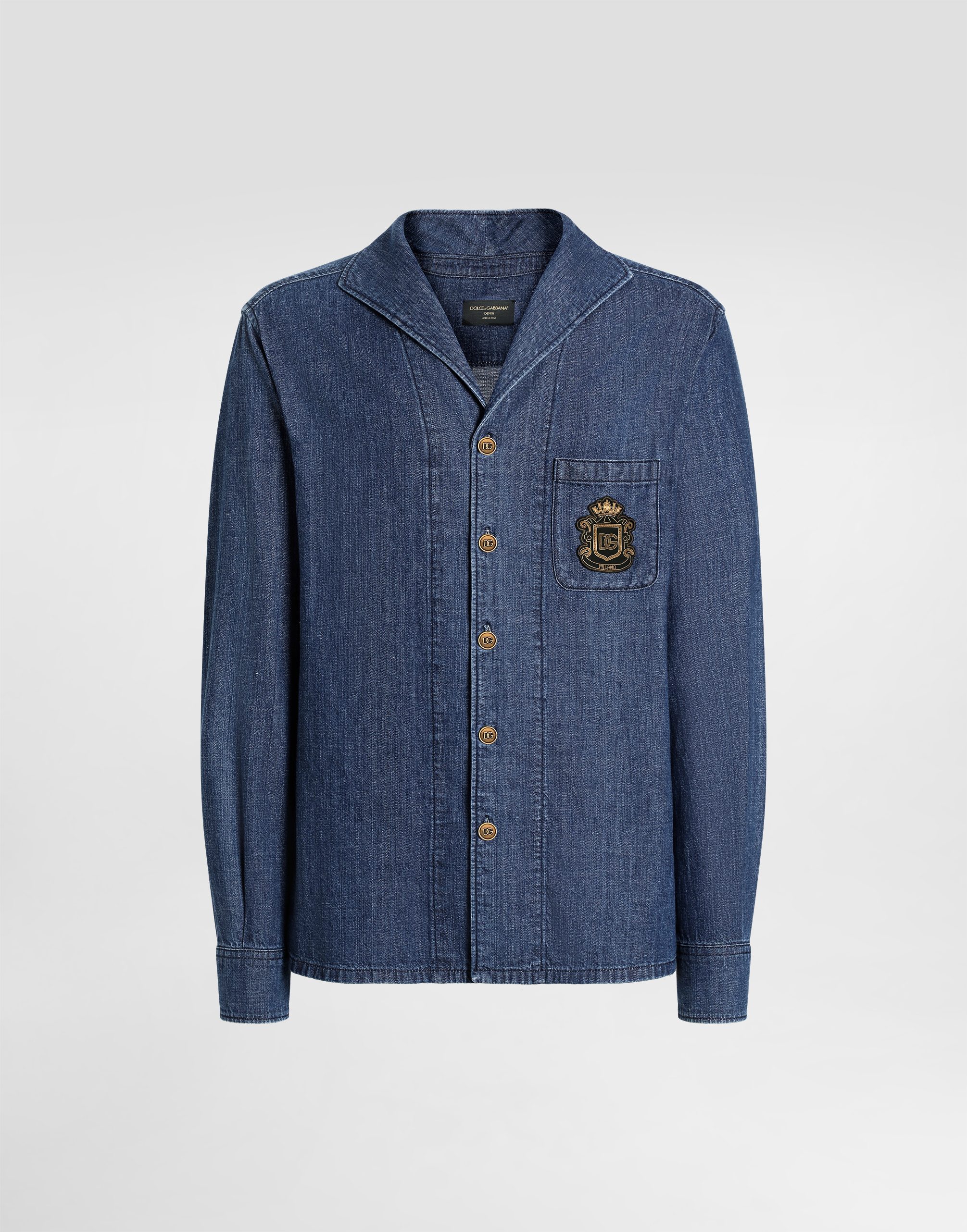 Denim shirt in Multicolor for Men | Dolce&Gabbana® US