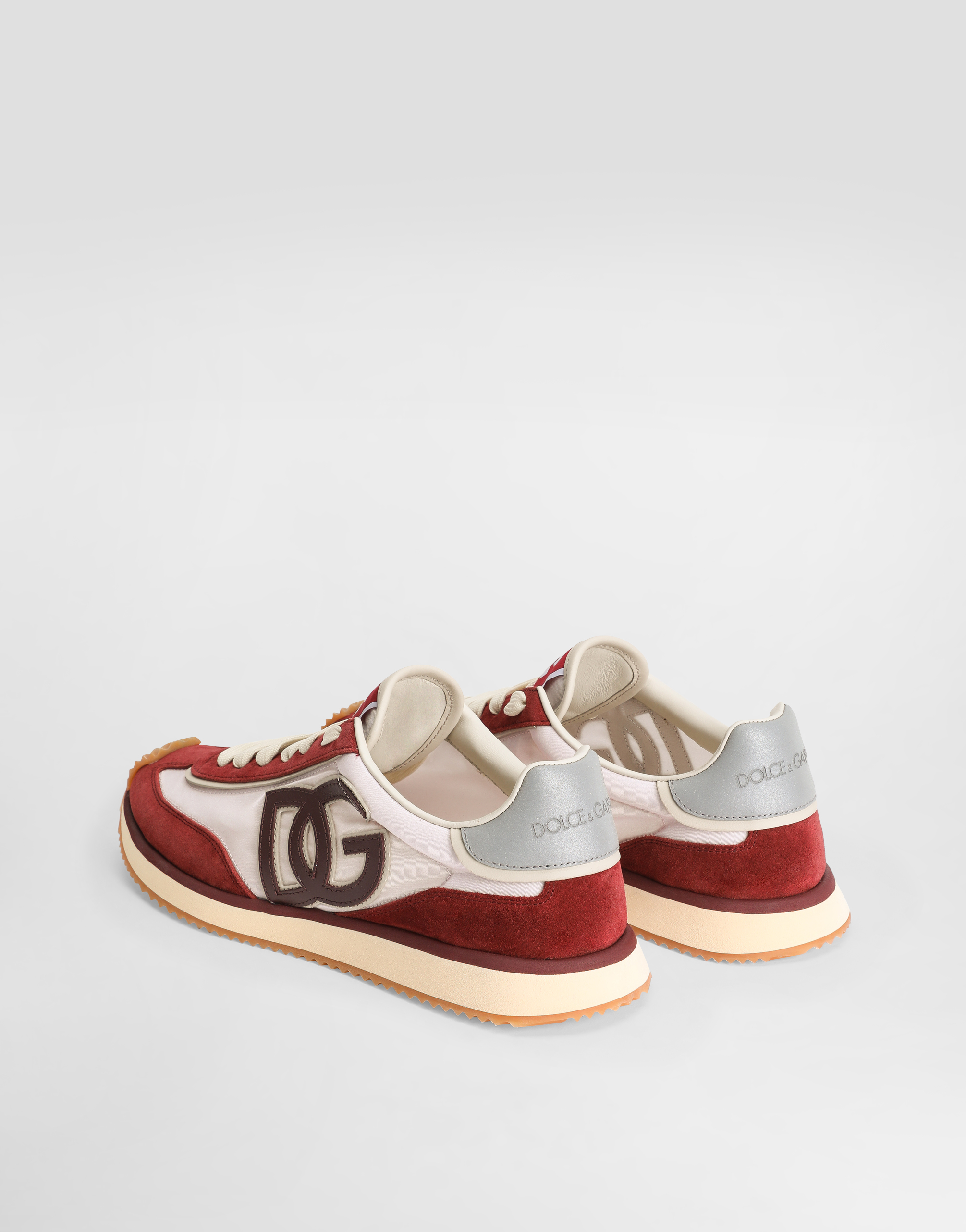 Dolce & Gabbana Sneaker Bassa Dragon+crosta+vi Bianco/bianco Sneakers Bordeaux In Multi