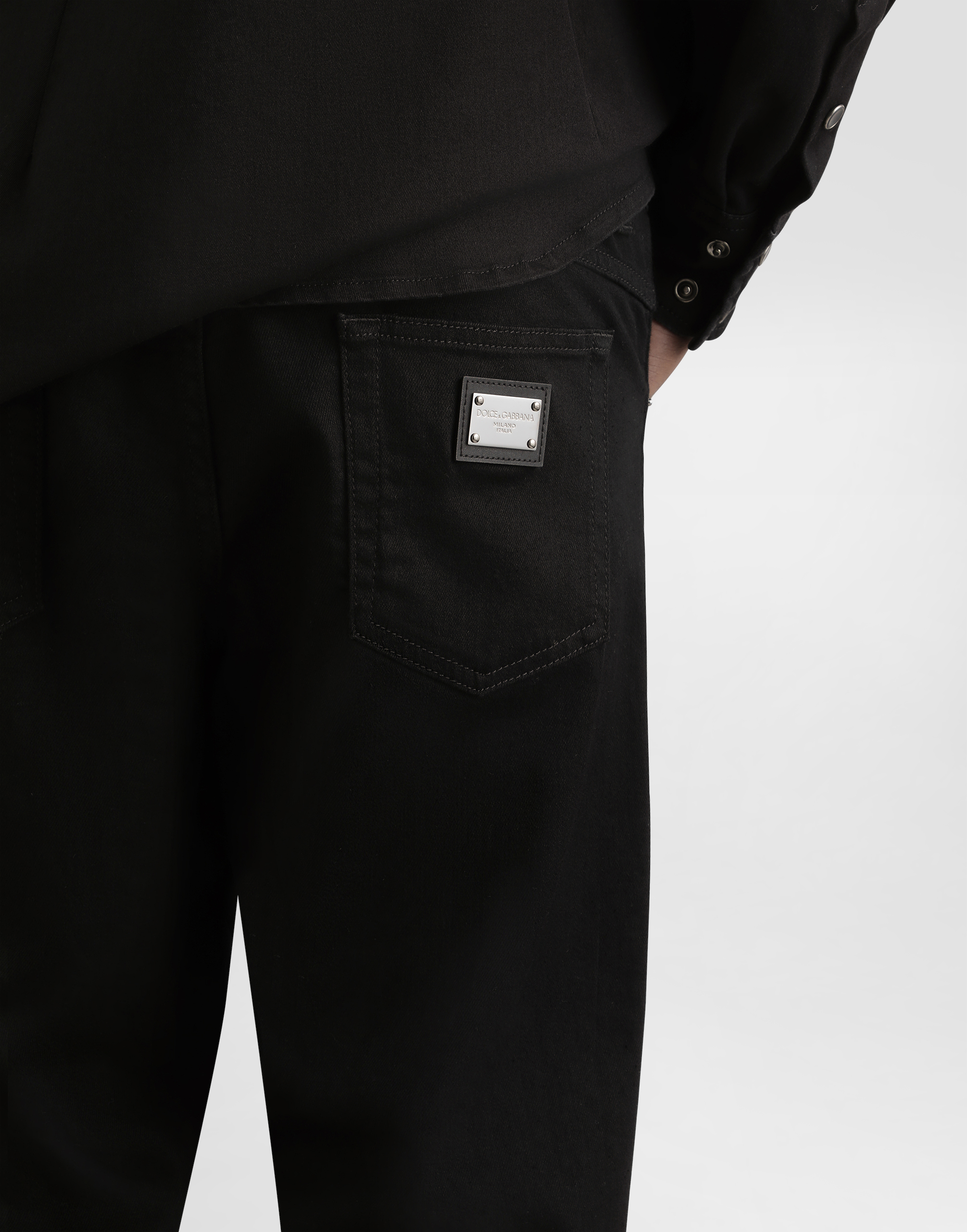 Dolce & Gabbana Slim-fit Stretch Denim Jeans In Multicolor