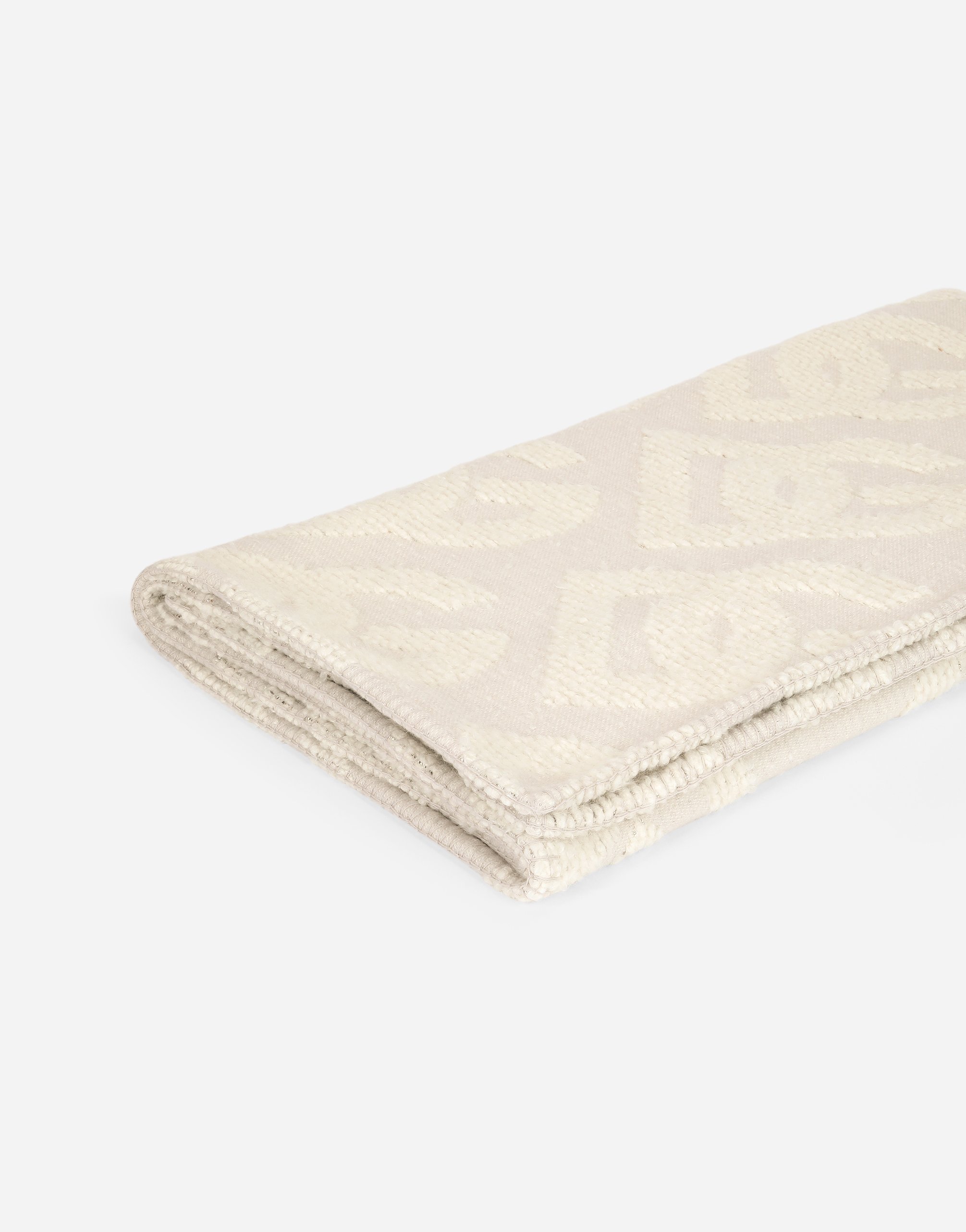 Dolce & Gabbana Wool, Silk, And Cashmere Blanket In Neutral