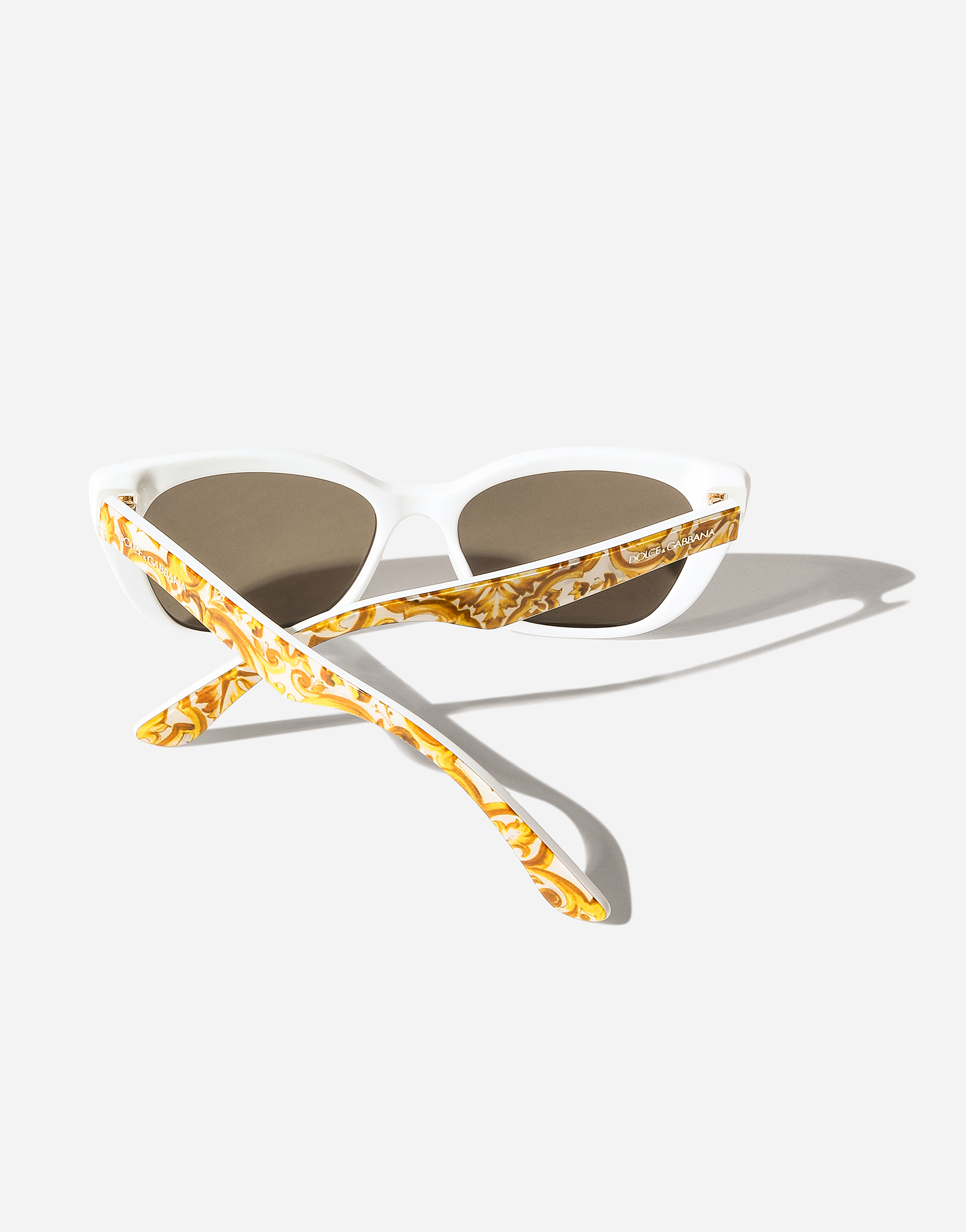 Dolce & Gabbana Maiolica Gialla Sunglasses In イエロー マヨリカプリント
