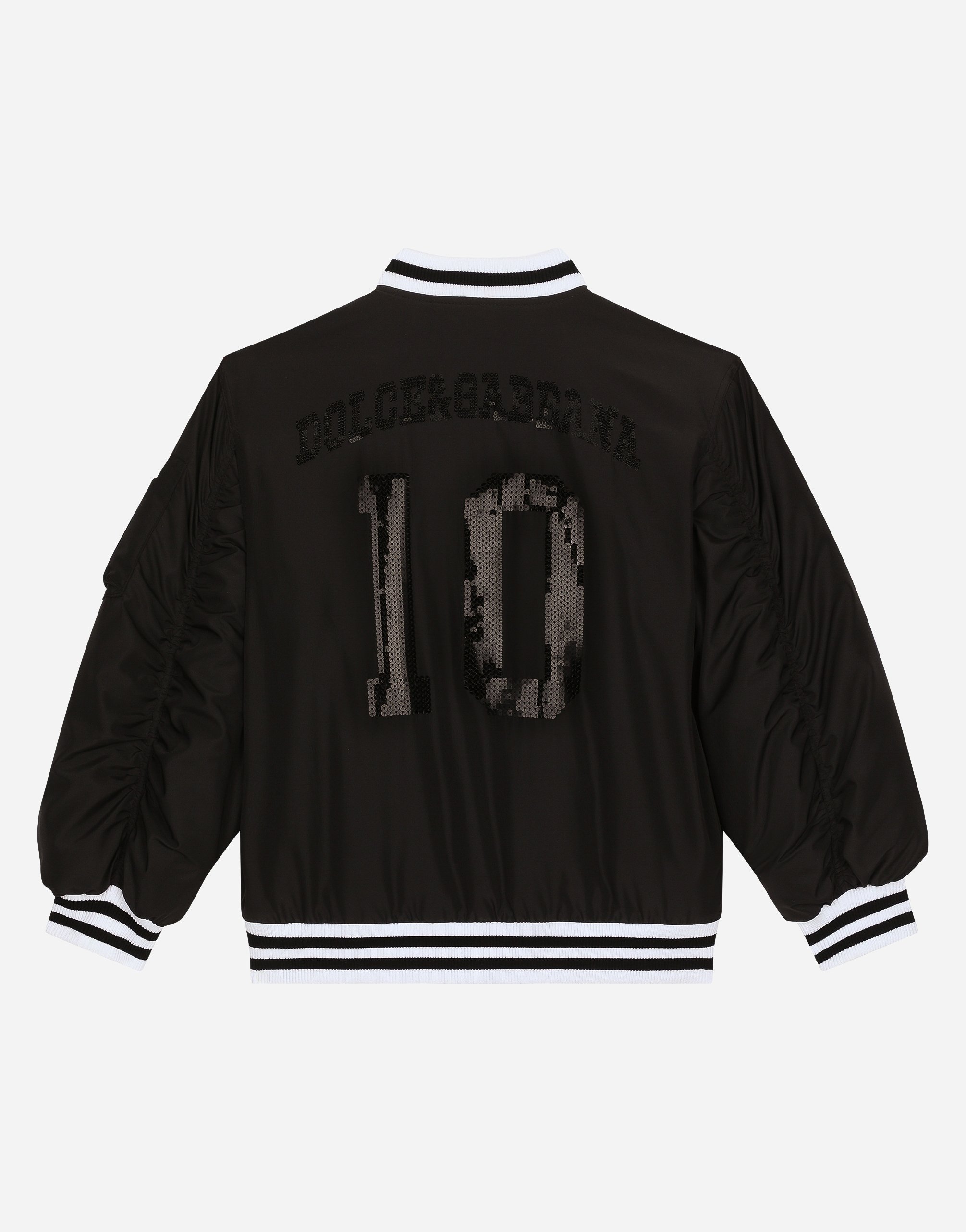 Nylon bomber jacket with DG logo
