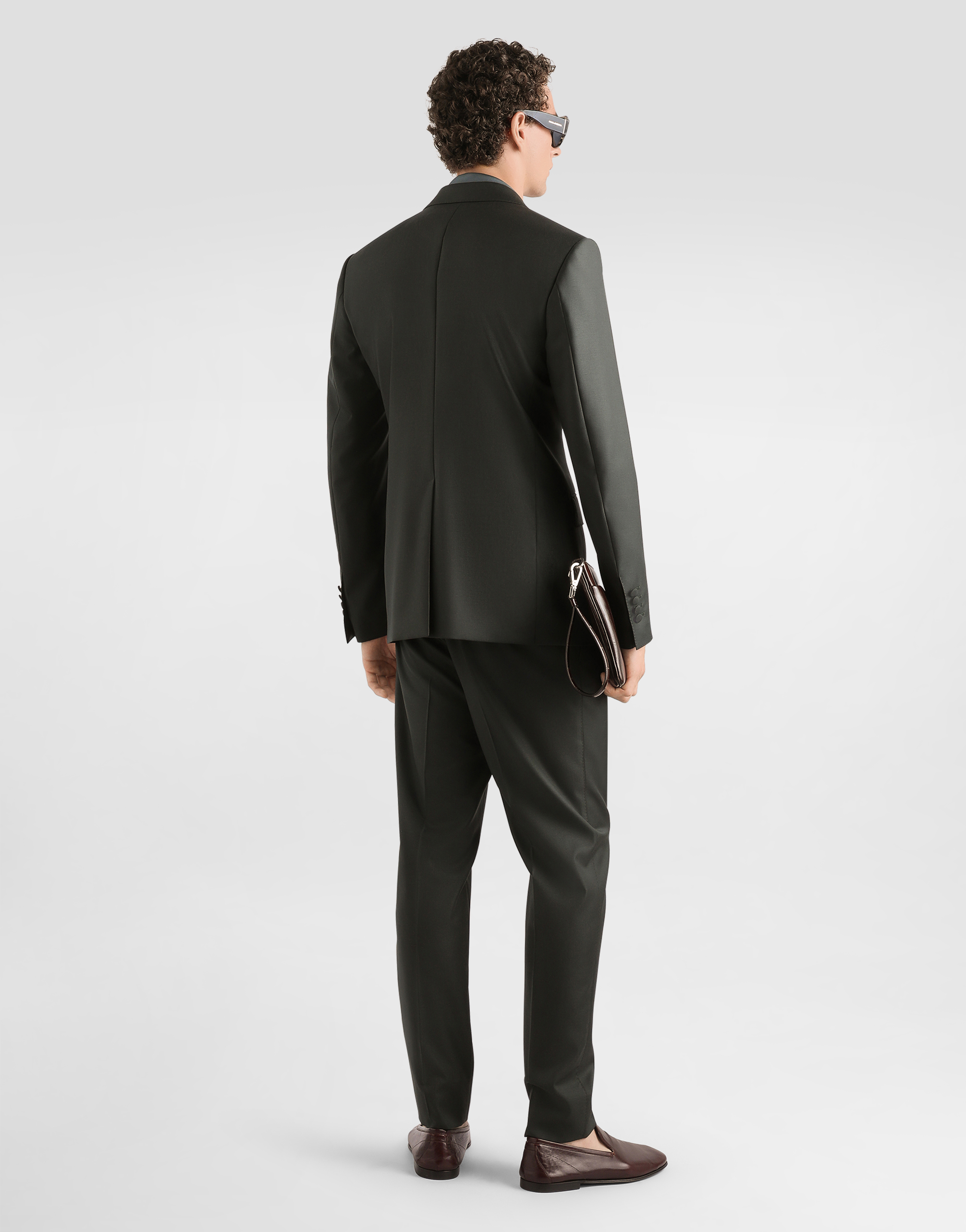  Dolce & Gabbana Dolce & Gabbana Double-breasted Virgin Wool Jacket - Man Suits And Blazers Green 46 