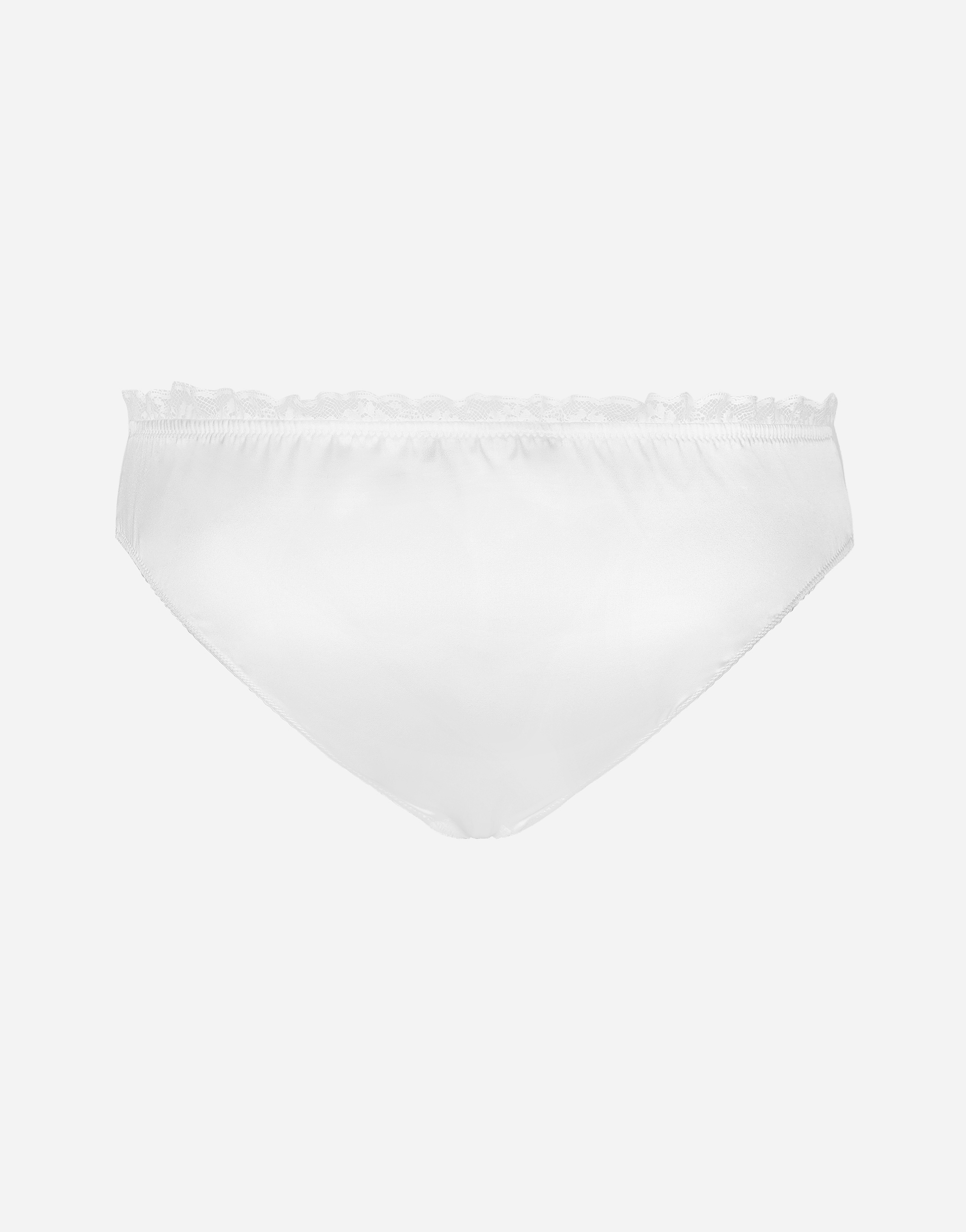 Tulle panties with satin