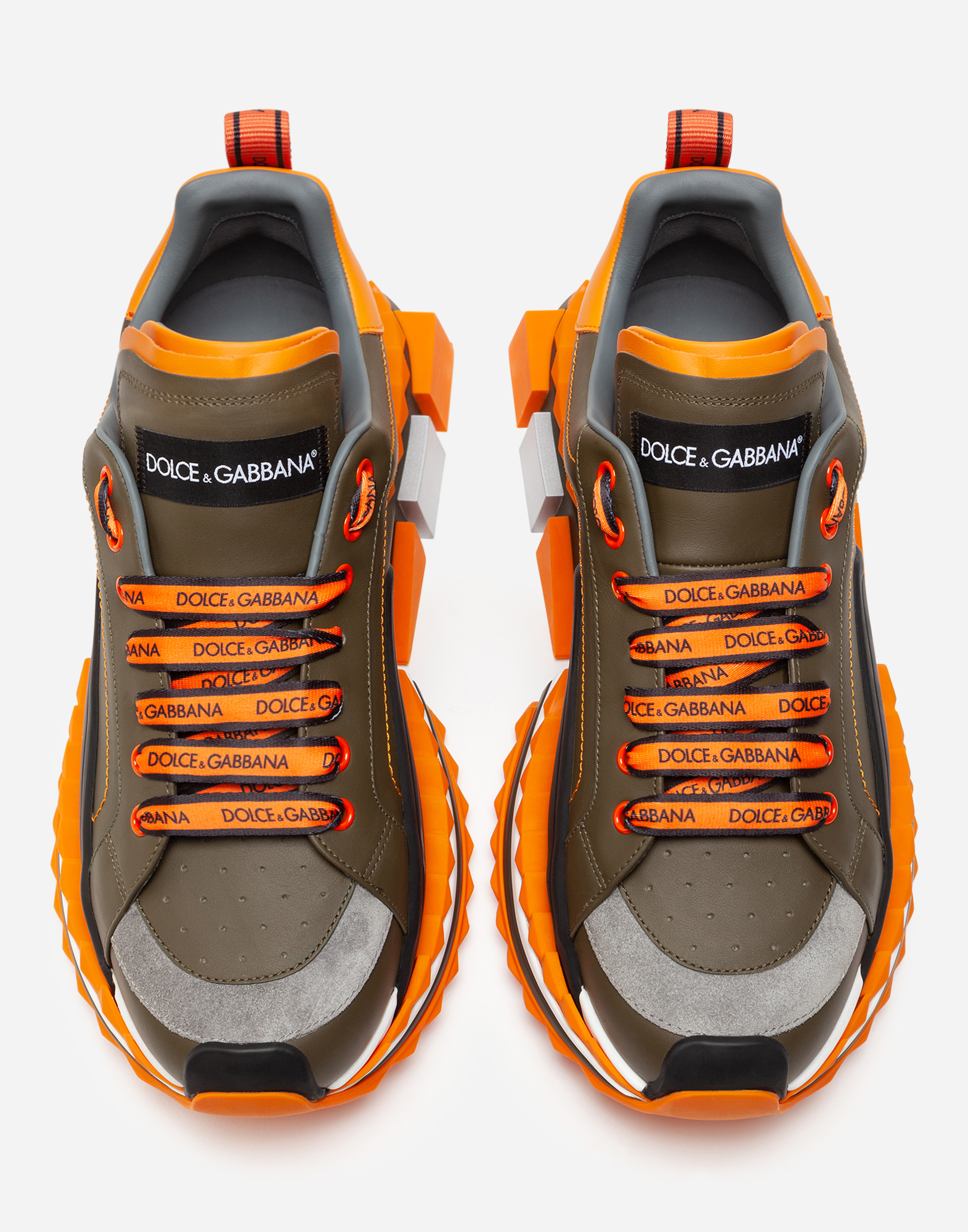 orange dolce and gabbana sneakers
