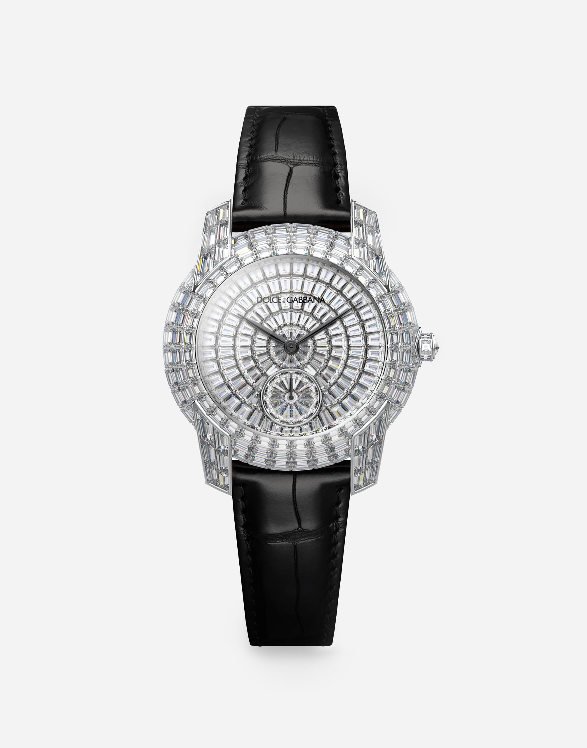 DOLCE & GABBANA DG7 自動巻き腕時計 Blackのメンズ DG7 invisible setting watch | Dolce&Gabbana®