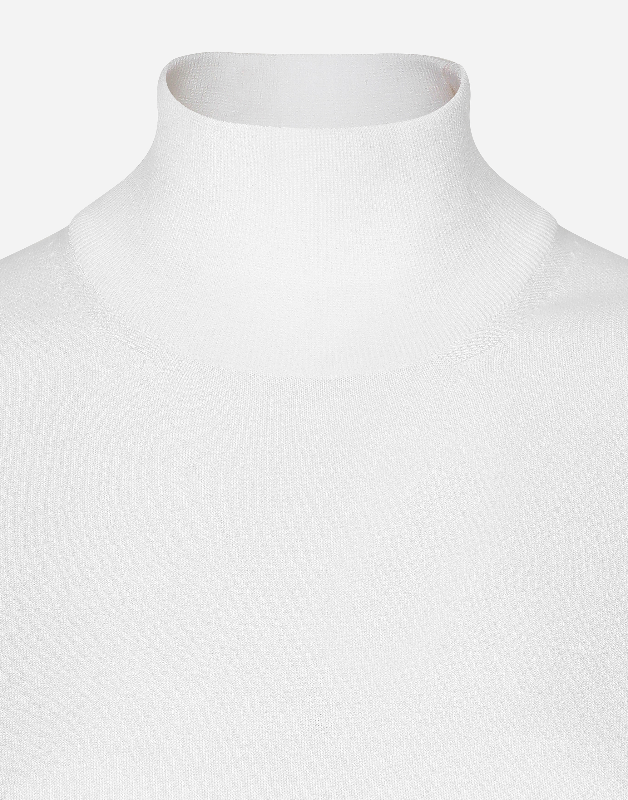Dolce & Gabbana Cotton And Silk Cropped Sweater In ホワイト