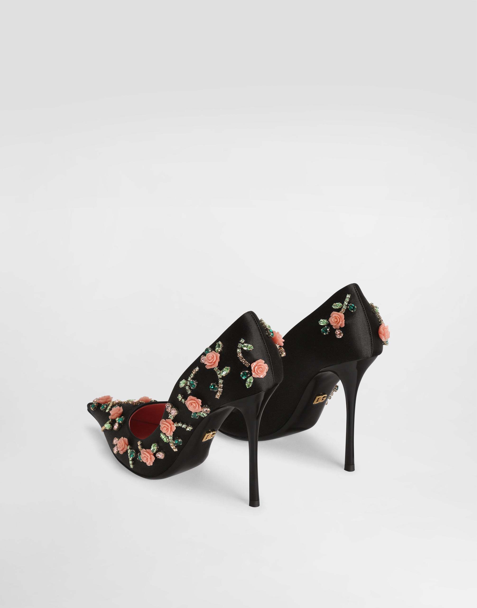  Dolce & Gabbana Satin Pumps With Embellishments - Mujer Zapatos De Salón Y Destalonados Multicolor 40 