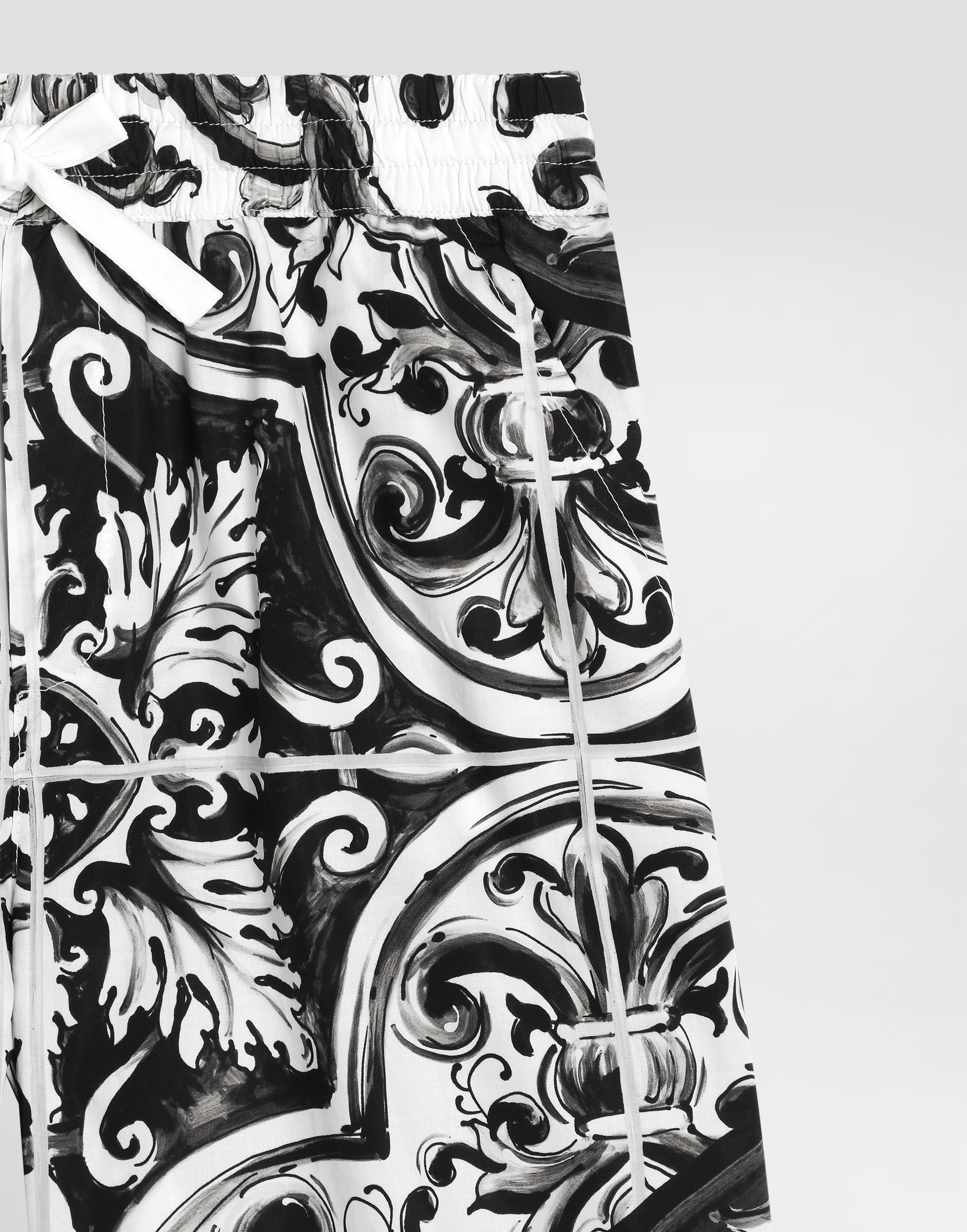 Dolce & Gabbana Majolica-print Cotton Poplin Bermuda Shorts