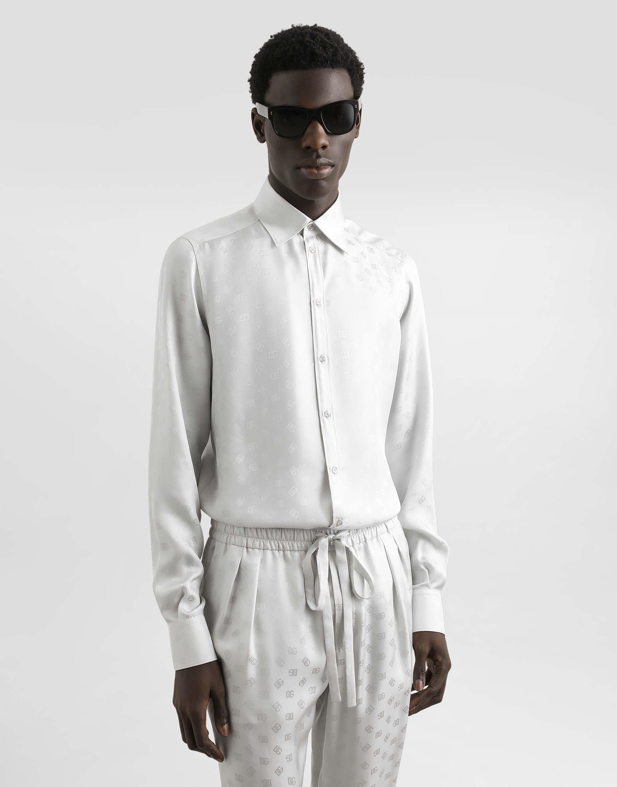 DG logo martini shirt jacquard