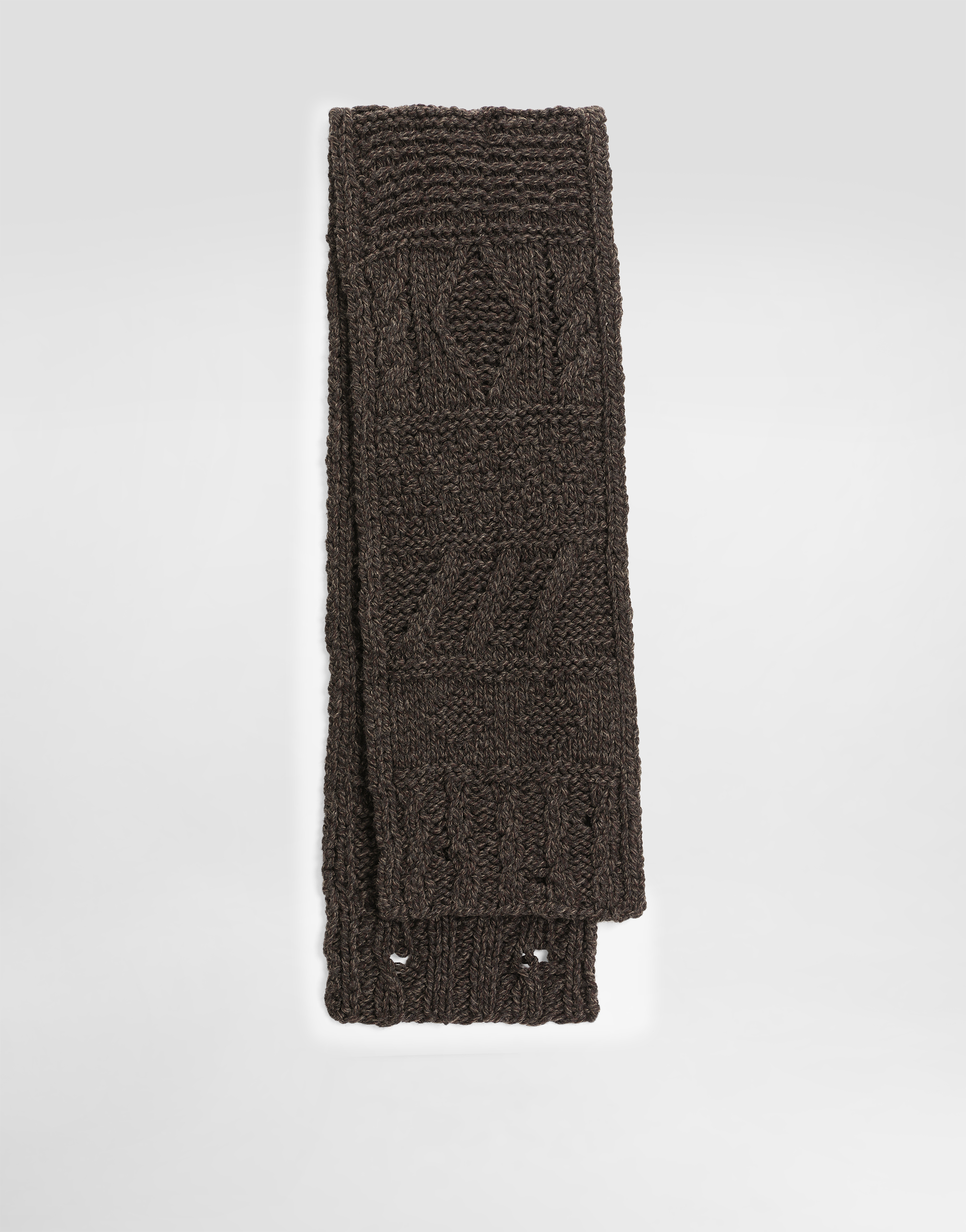 Dolce & Gabbana Wool Knitted Scarf - Man Scarves And Silks Multicolor Onesize