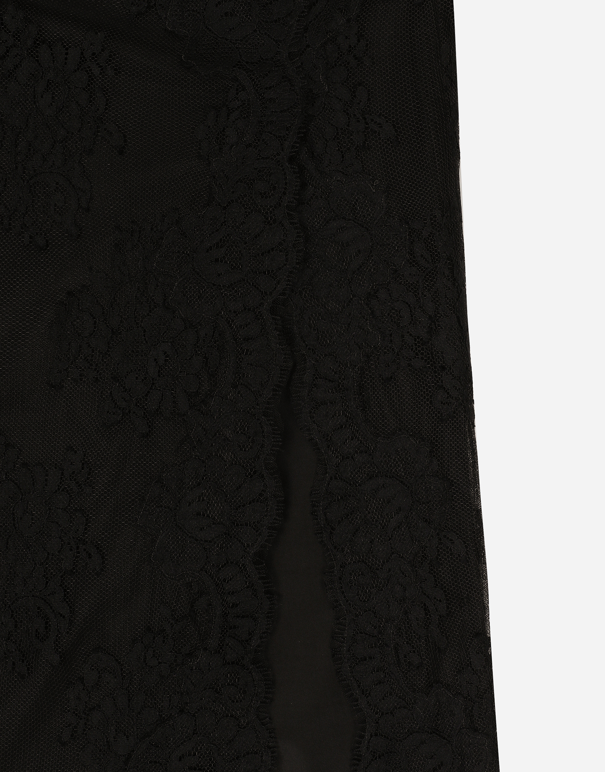 Dolce & Gabbana Draped Brassiere Midi Dress In Black