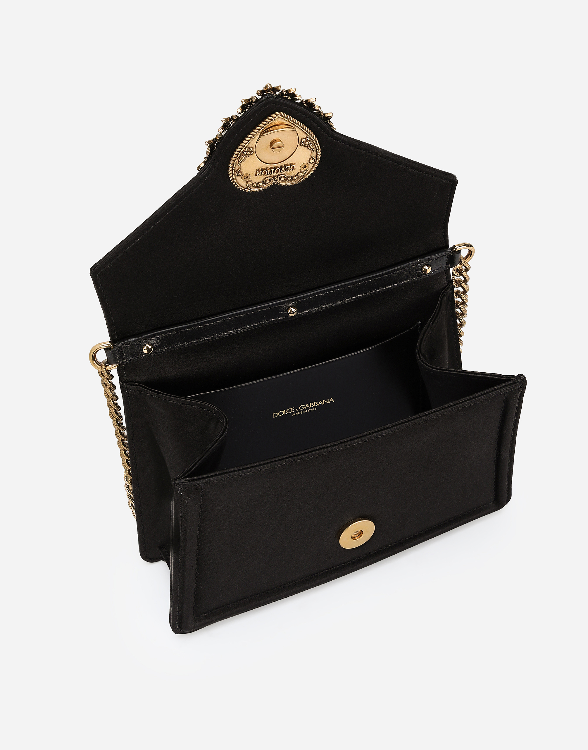Small satin Devotion bag