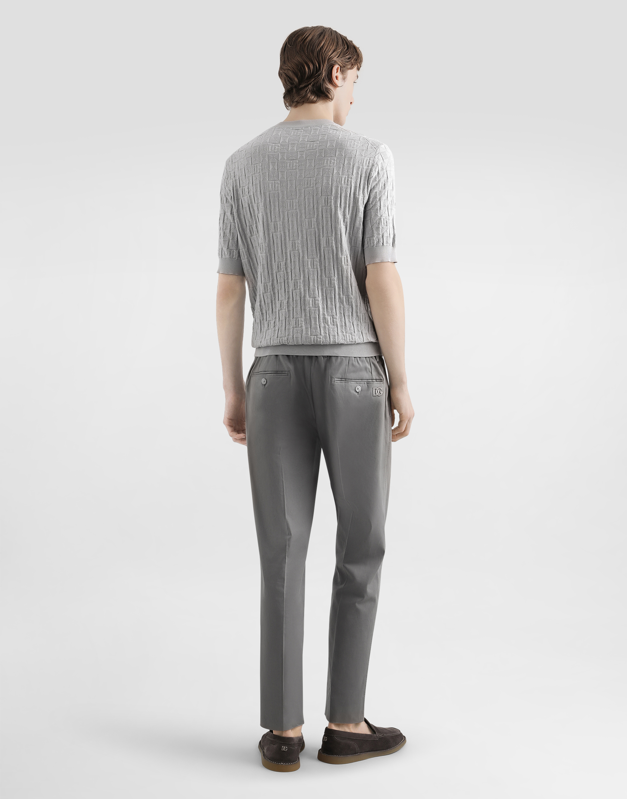 Silk crewneck pullover