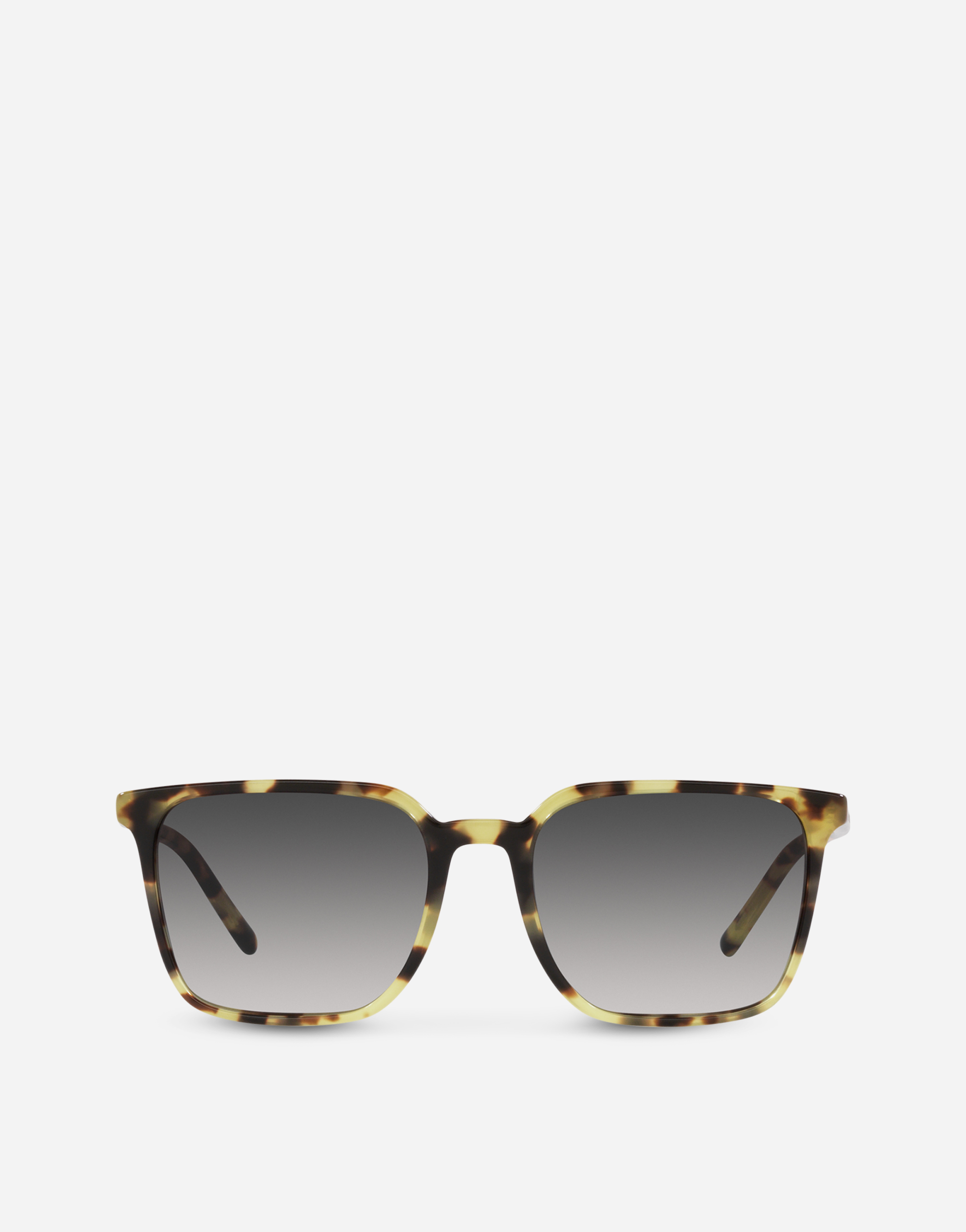 Dolce & Gabbana Thin Profile Sunglasses In Yellow Havana