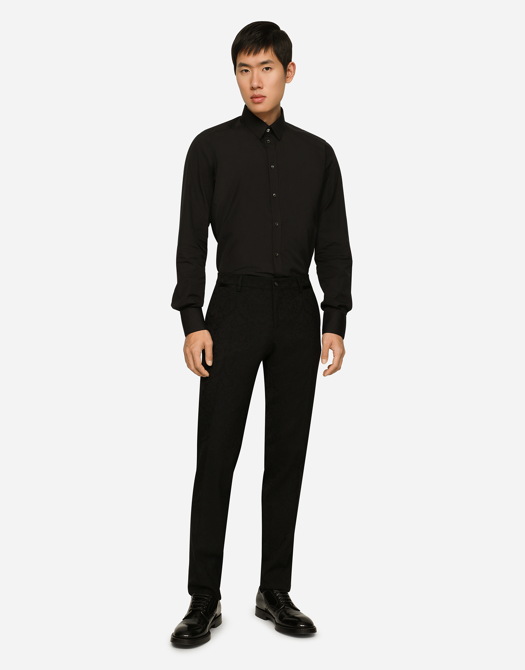 Dolce & Gabbana Classic Plain Shirt In ブラック