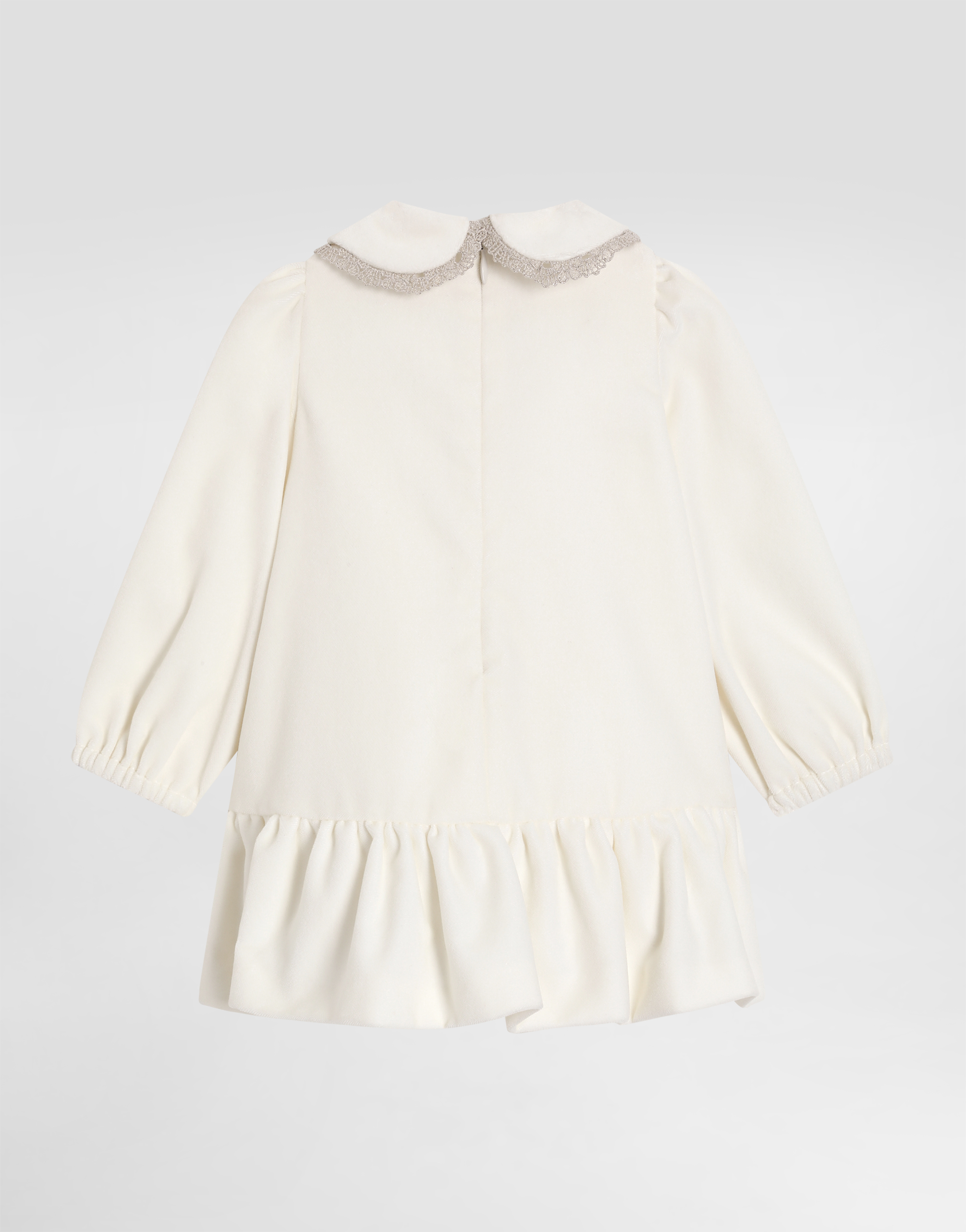 Smooth velvet dress with culotte