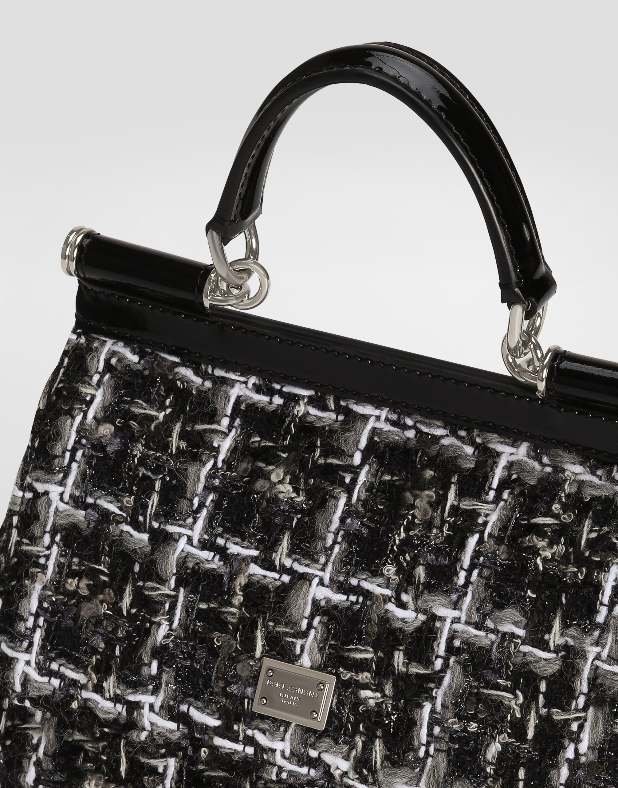 Dolce & Gabbana Medium Sicily Handbag In Black