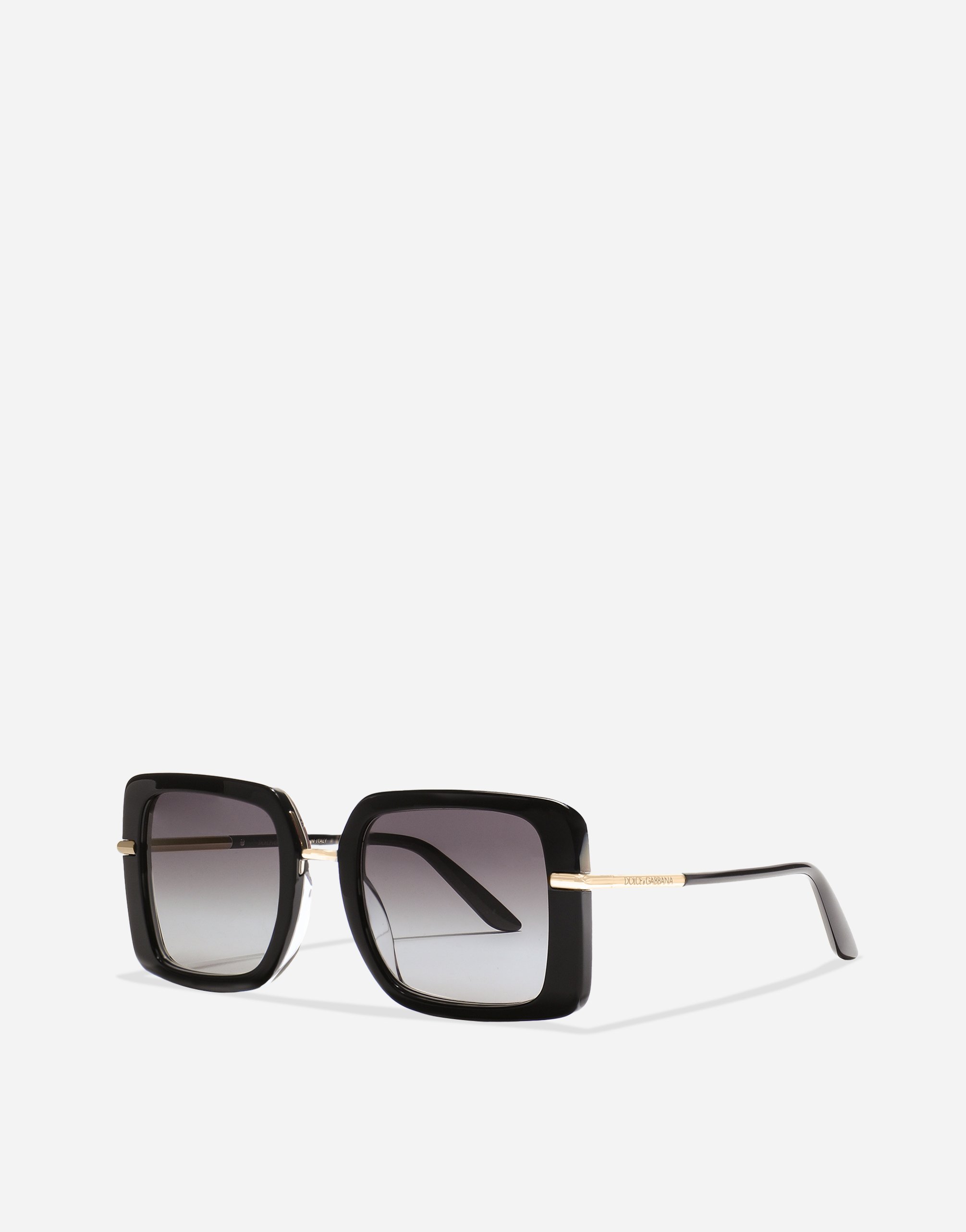 Dolce & Gabbana Dna Sunglasses In Black On Leo Print