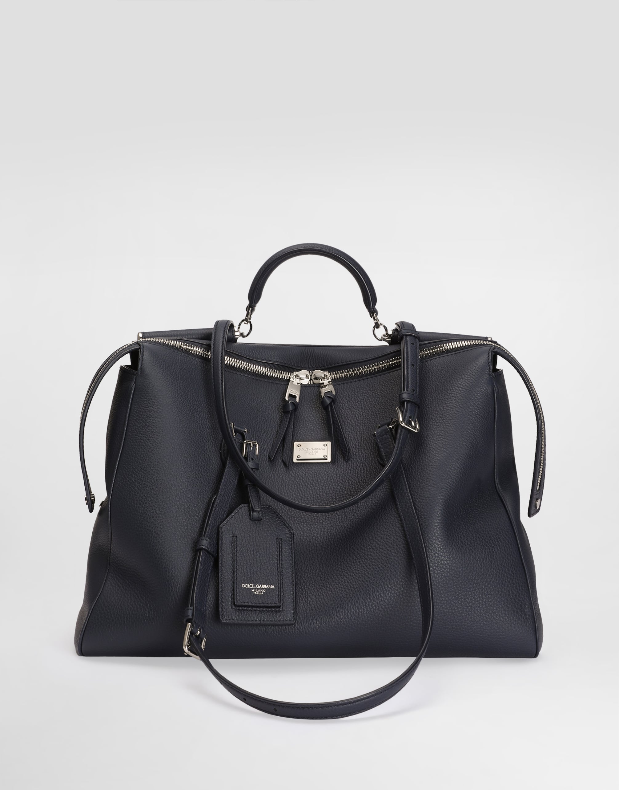 Vittoria handbag in calfskin in Blue for Men | Dolce&Gabbana® US