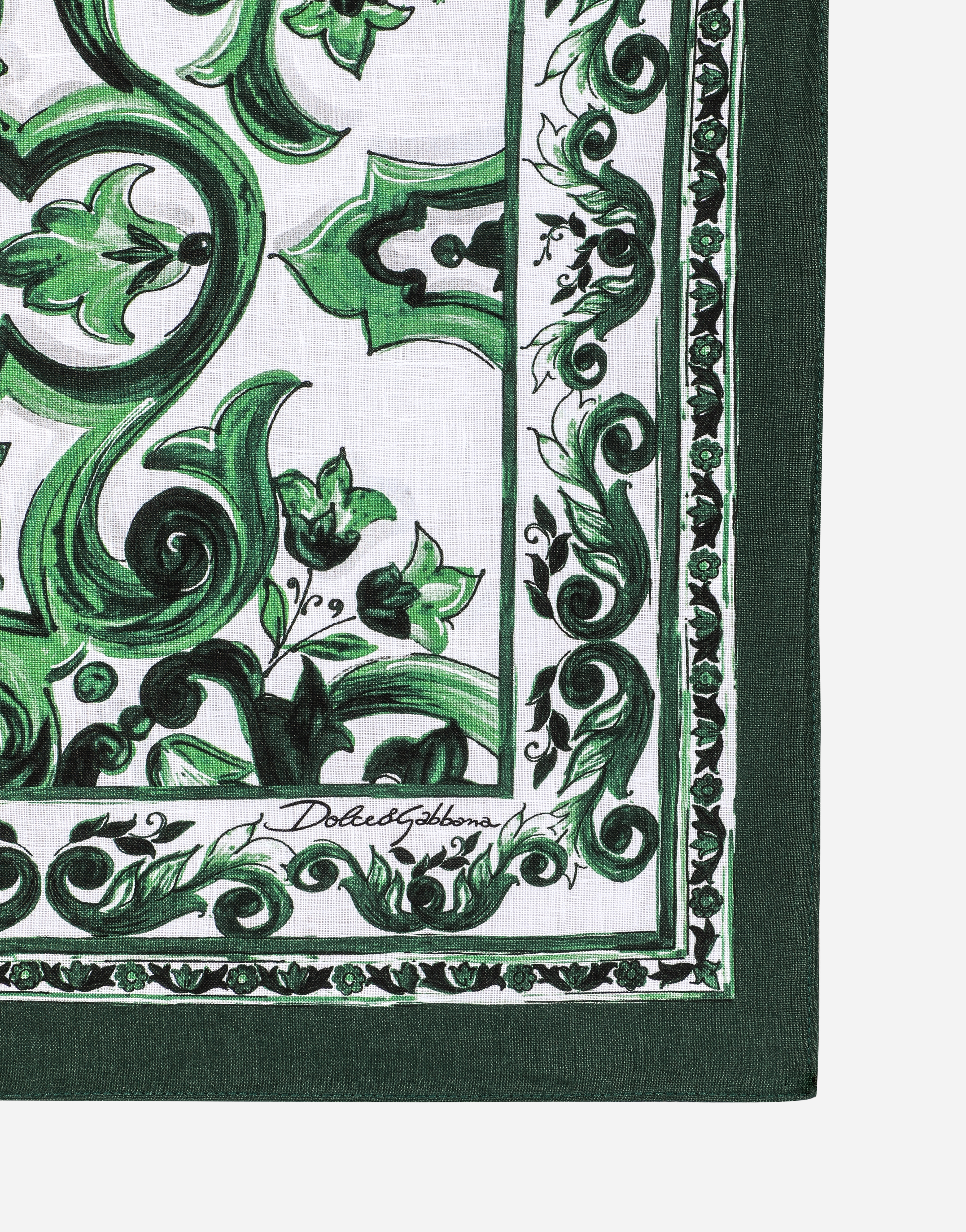 Dolce & Gabbana Set Linen Placemat And Napkin In マルチカラー