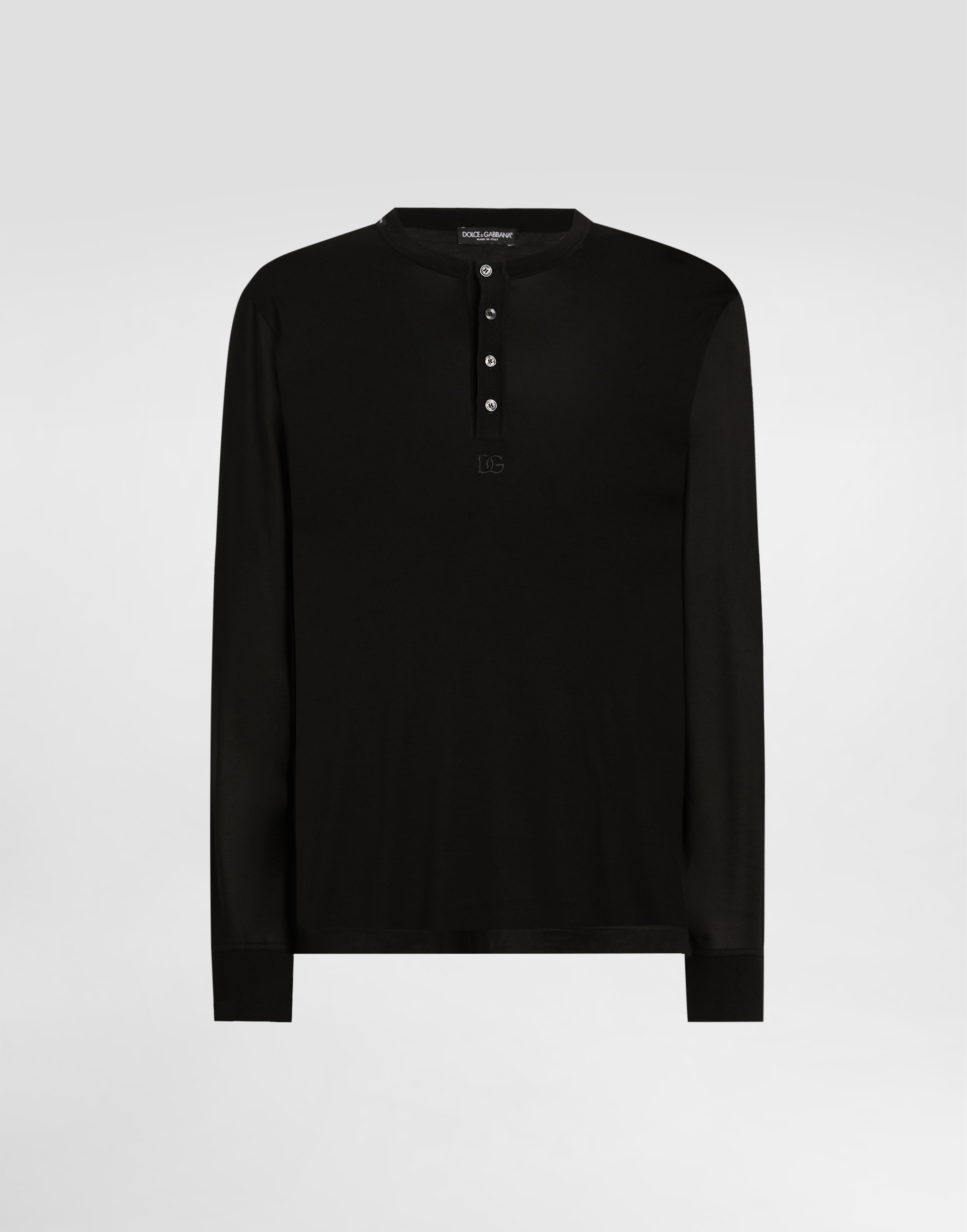 Serafino long sleeve silk t-shirt