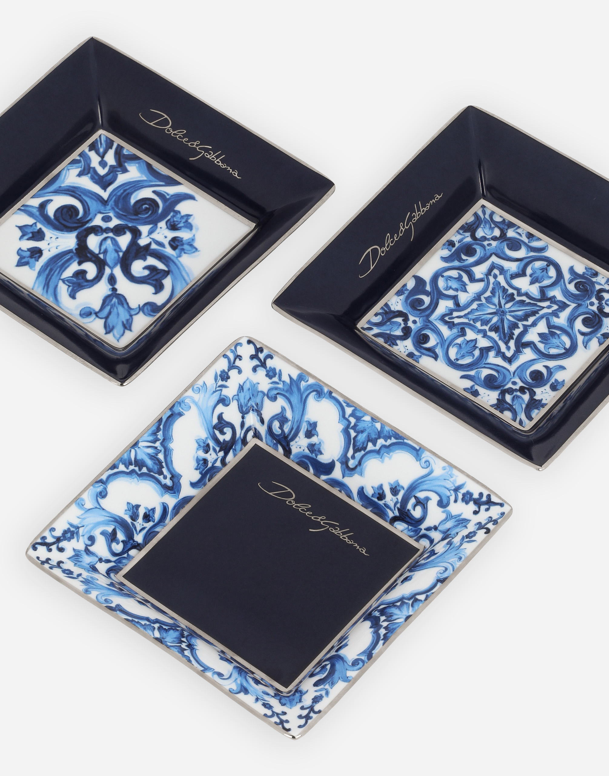 Set 3 Porcelain Trinket Trays