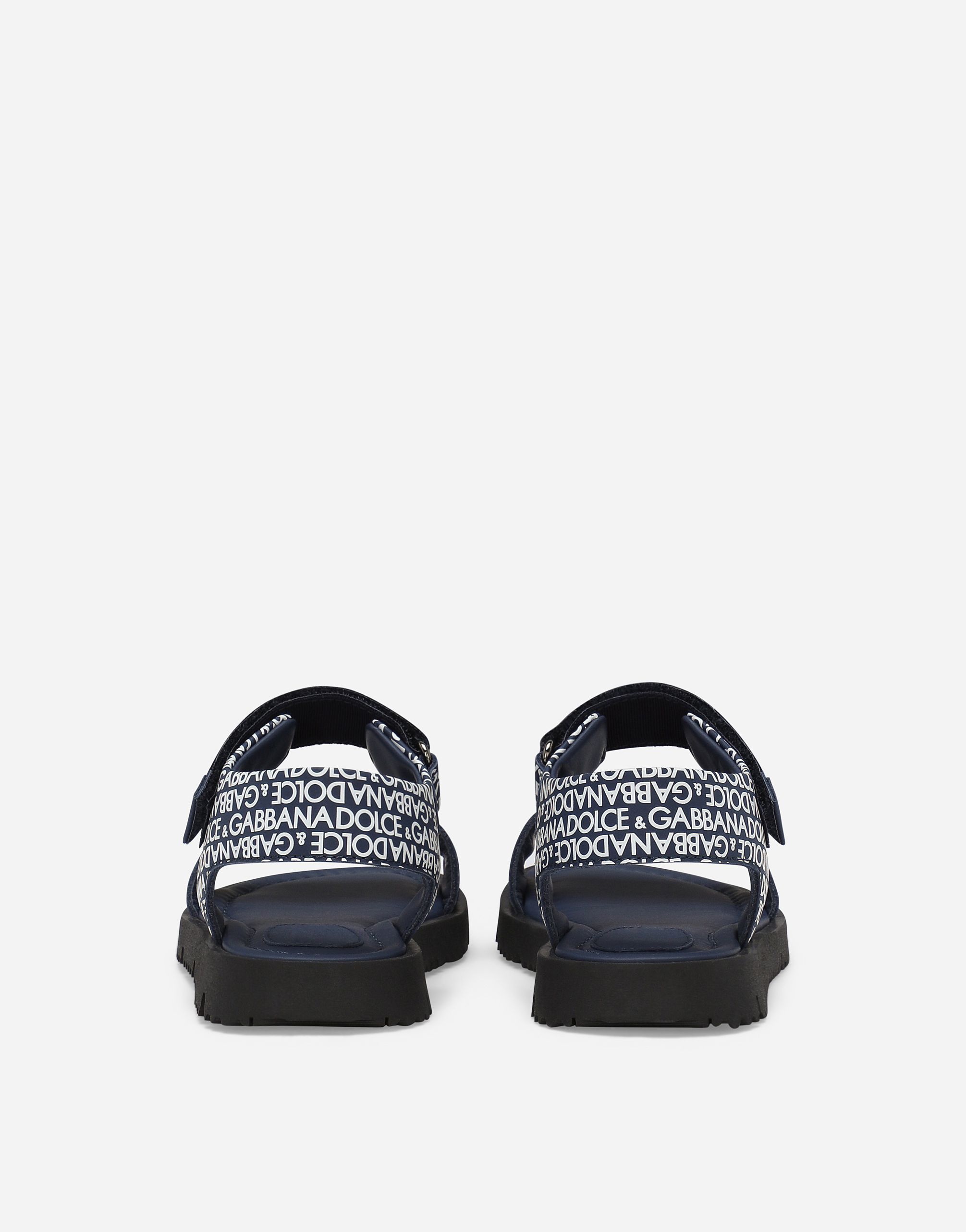 Dolce & Gabbana Printed Calfskin Sandals In Print