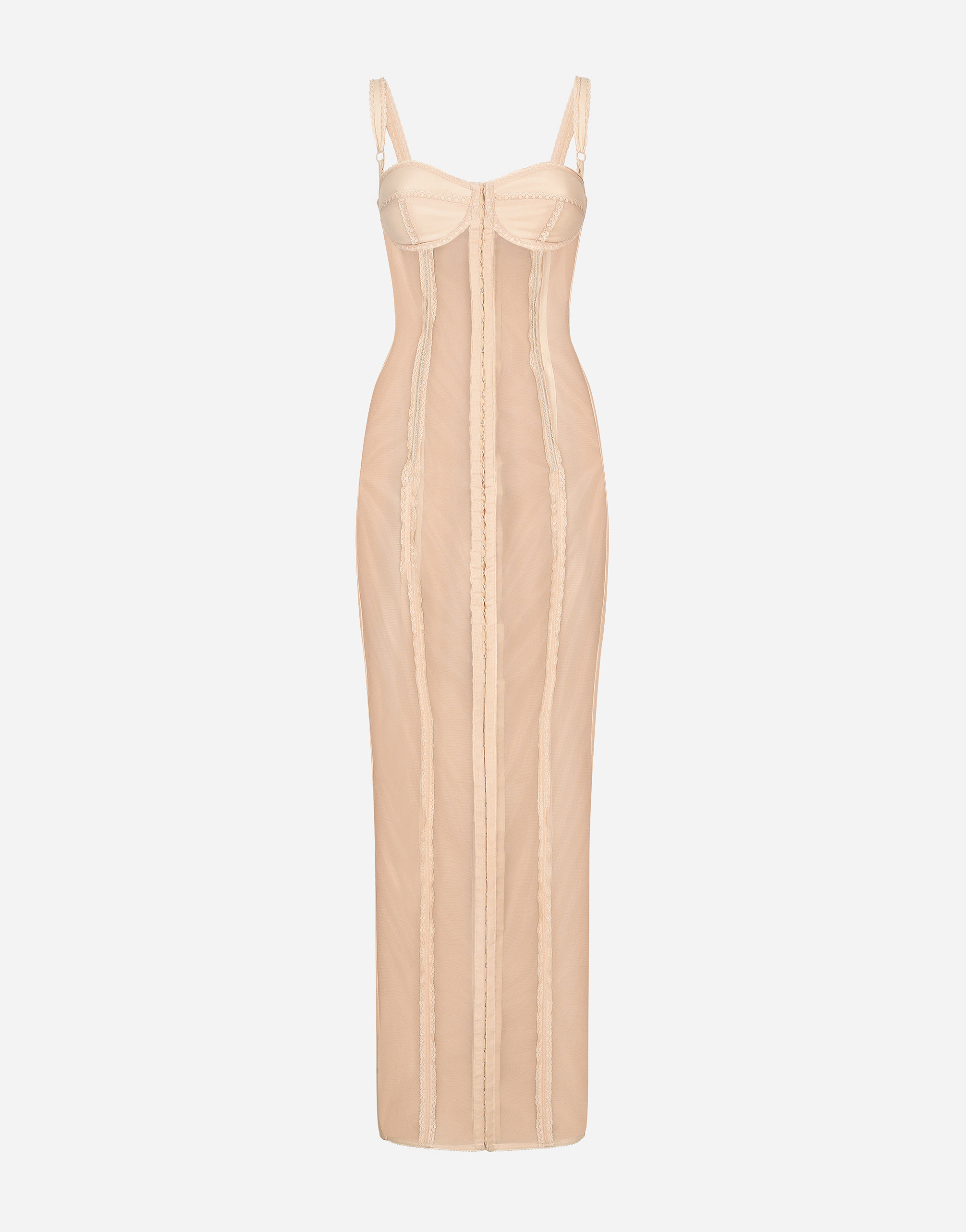 DOLCE & GABBANA KIM DOLCE&GABBANA MARQUISETTE CALF-LENGTH DRESS