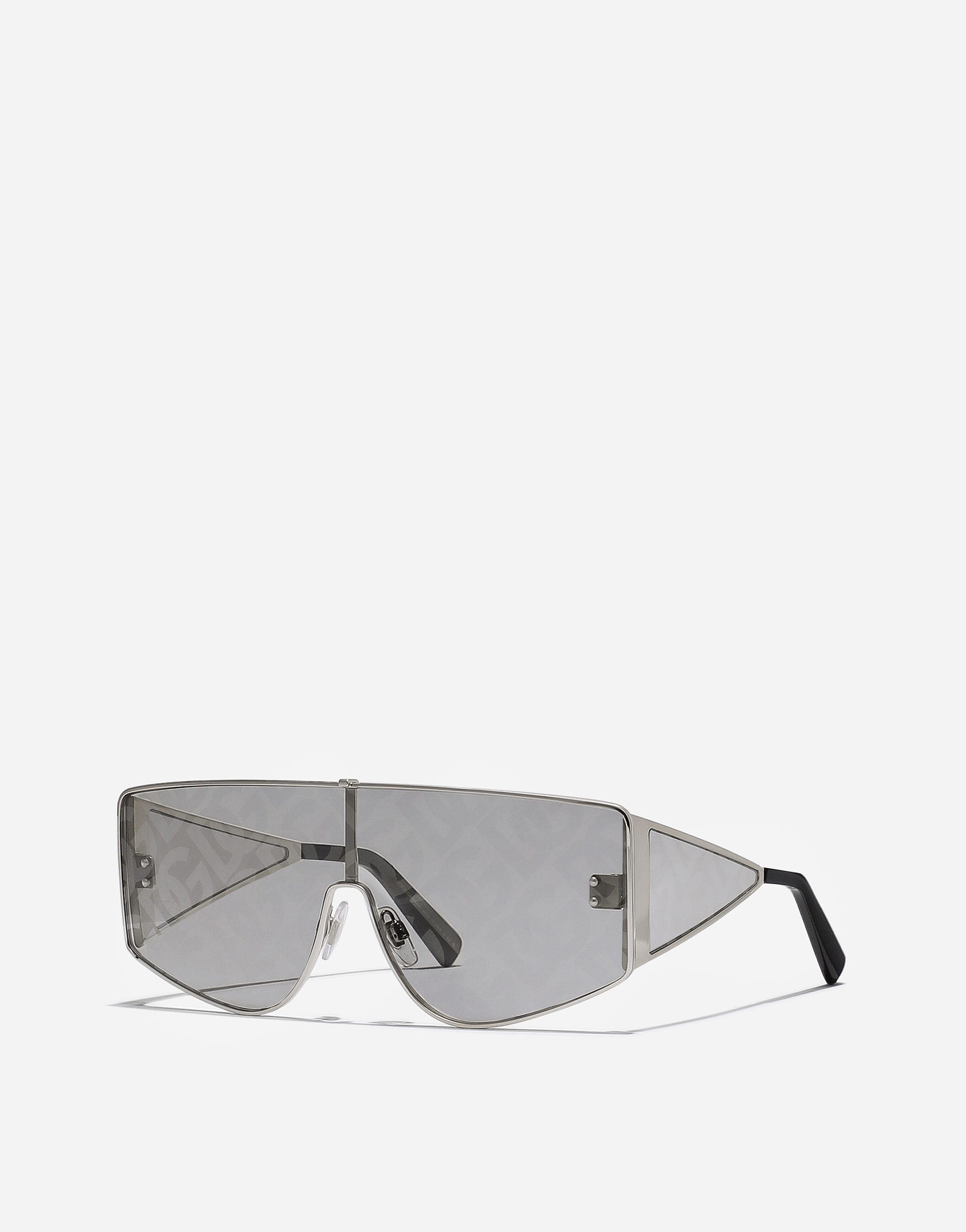 Shop Dolce & Gabbana نظارة شمسية Dg Sharped In Silver
